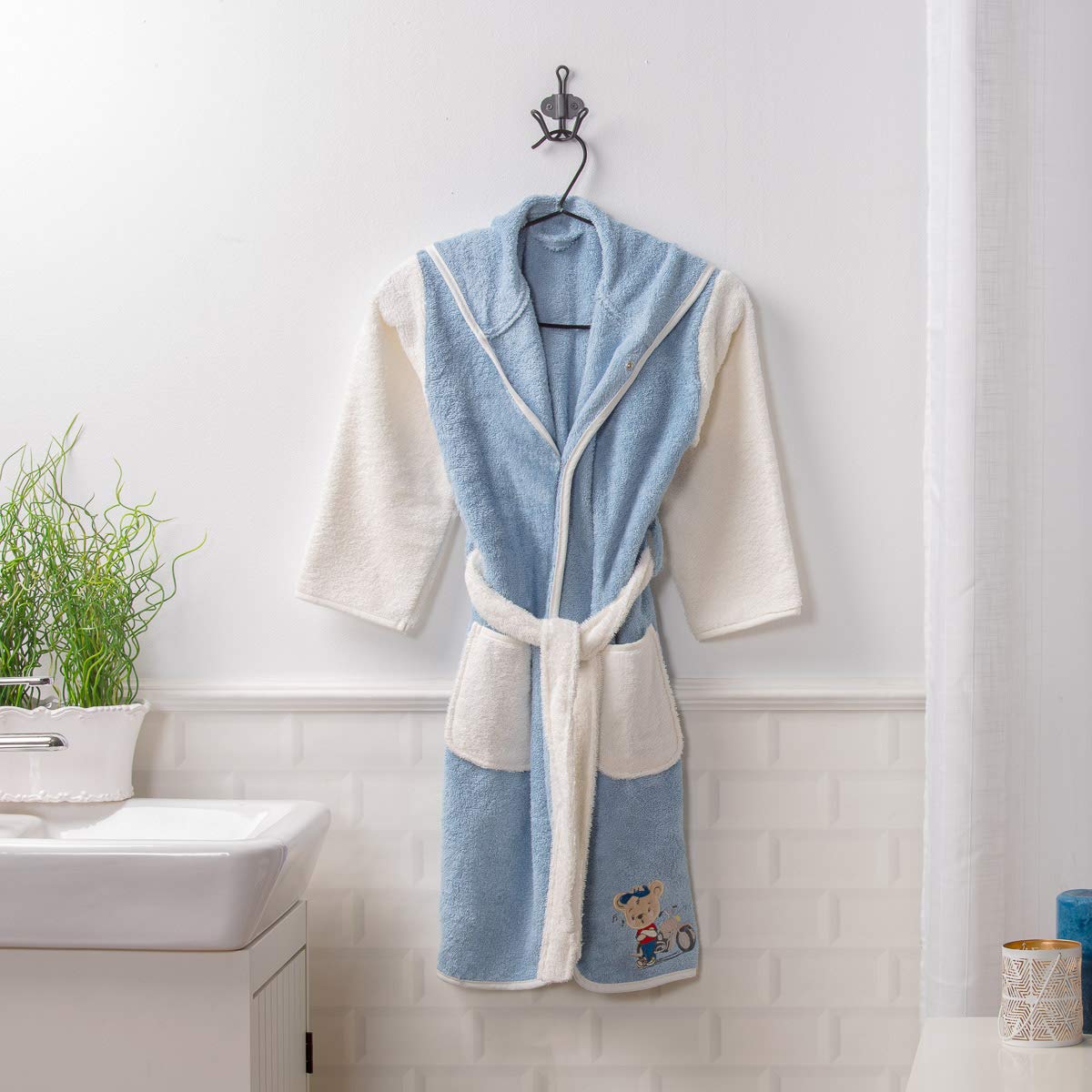 Sancarlos Bathrobe TALLA/2-4 blue