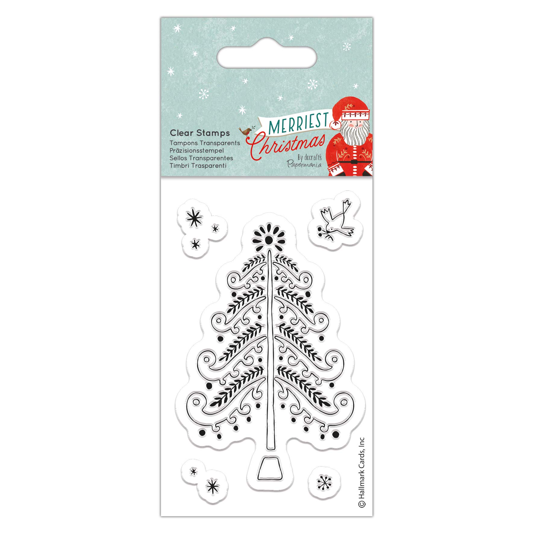 Papermania Christmas Scrapbooking Stamps, Multi-Colour, One Size