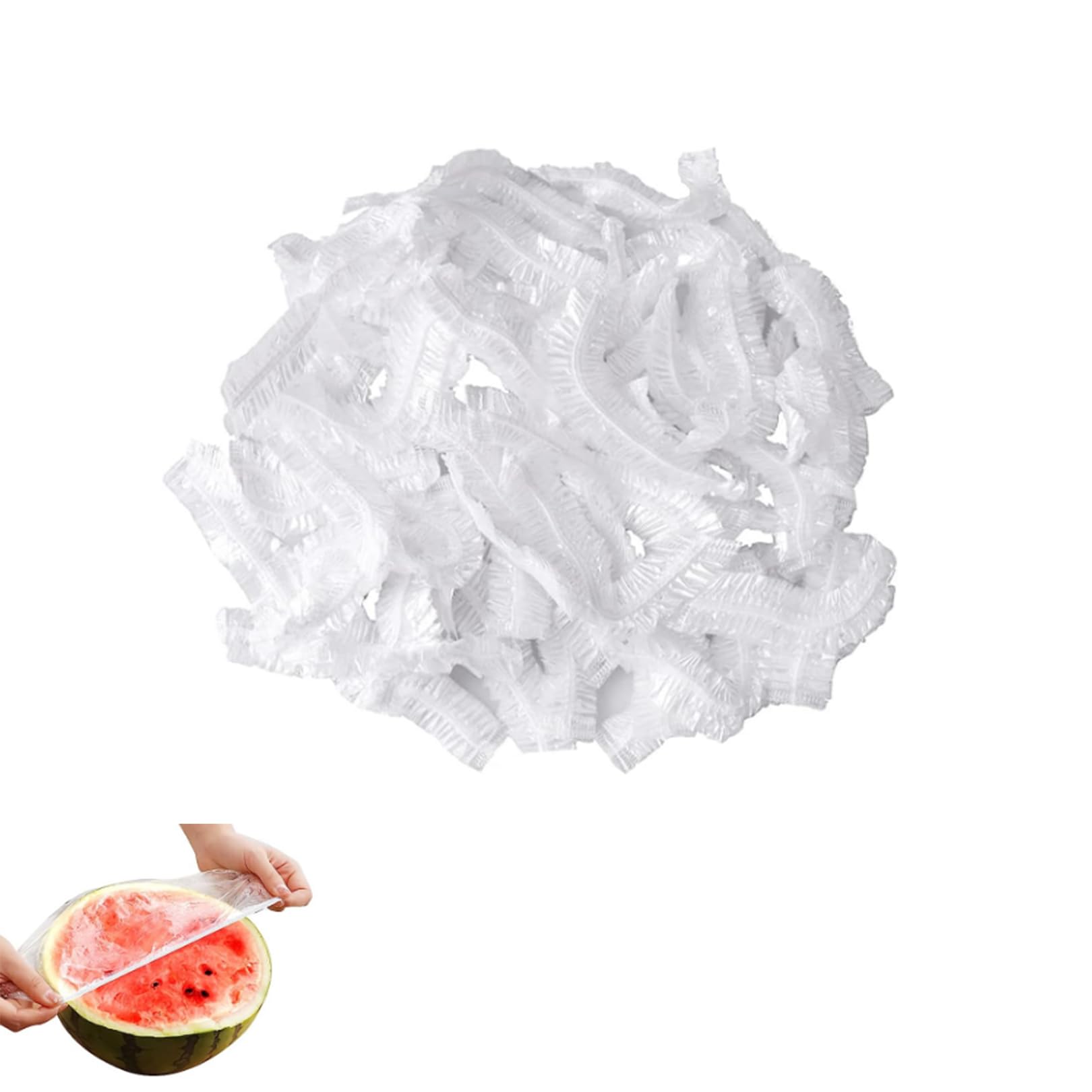 100PCS Elastic Lids Food Storage Covers,Shrinkable Fresh Keeping Bags,Disposable Fresh Keeping Bags Cling Film Bag,Plastic Food Storage Cover for Food Fruit Vegetable Meat Preservation