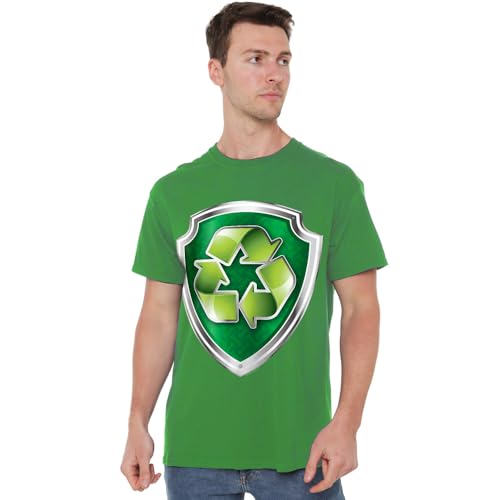 Paw Patrol Rocky Badge Unisex T Shirt, Kelly Green, XXXX-Large