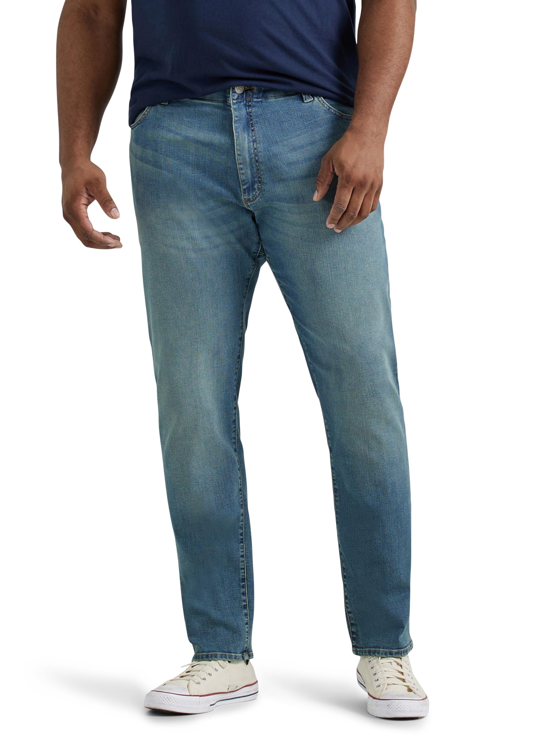 Lee Men's Performance Series Athletic Fit Tapered Leg Jean Extreme Motion, Mega, 32W x 36L