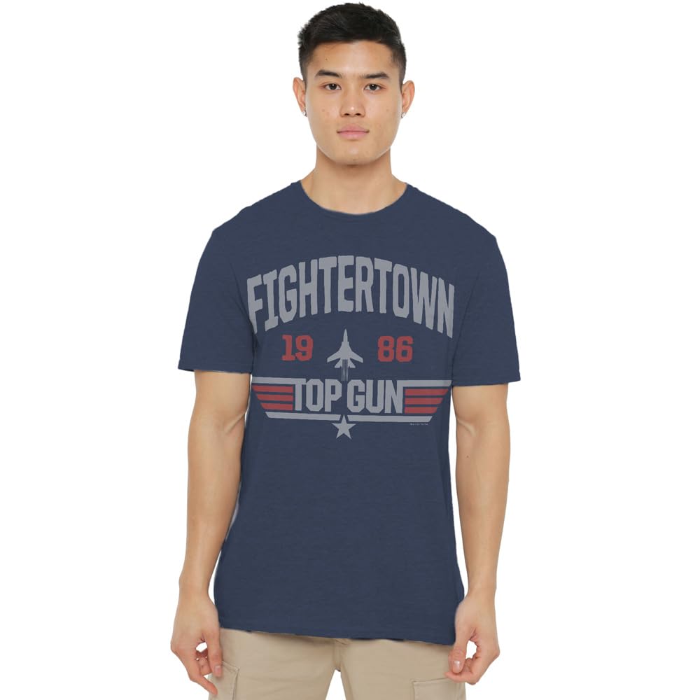 Top Gun The Fightertown Unisex T Shirt, Navy, X-Large
