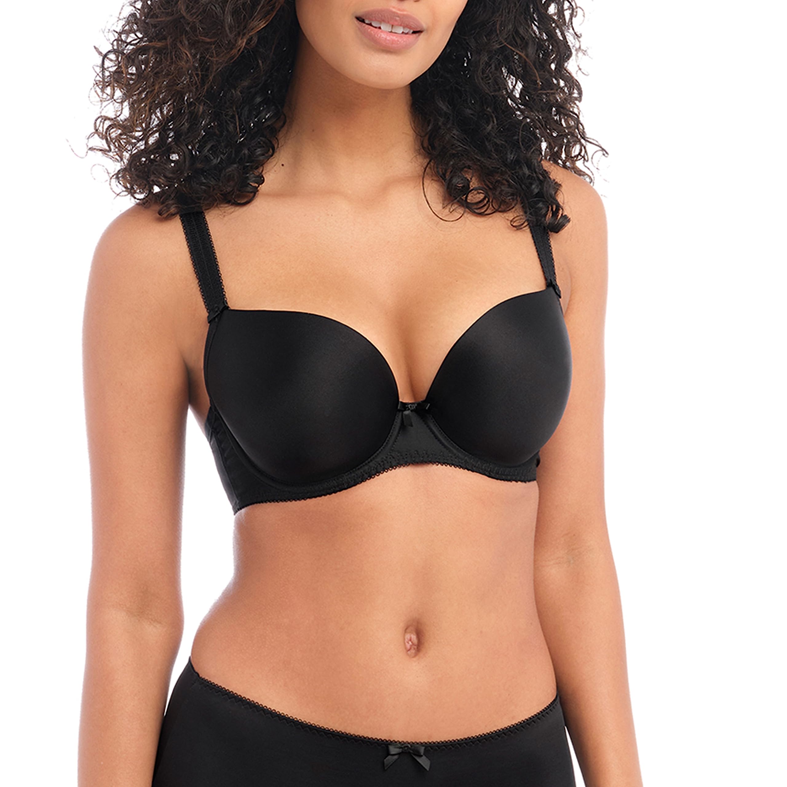 Freya Deco Moulded T-Shirt Bra Black Black 32B