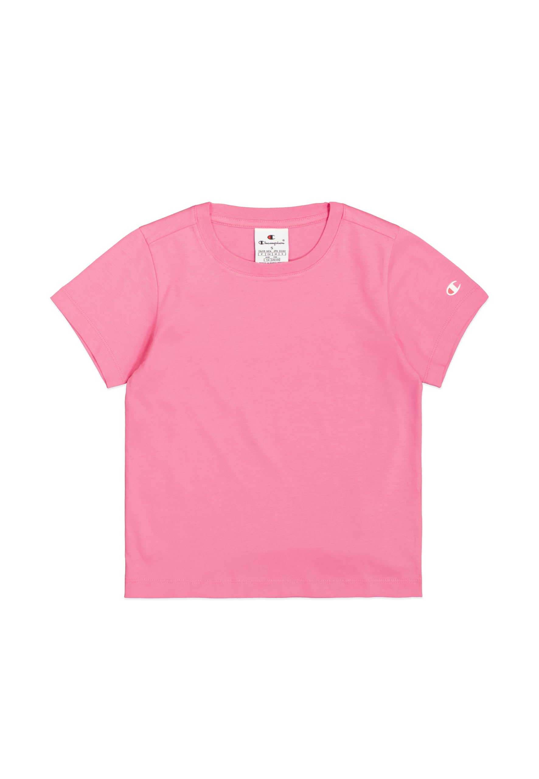 Champion Girl's Legacy Girl - Graphic Crewneck T-Shirt, Pink (PS207), M