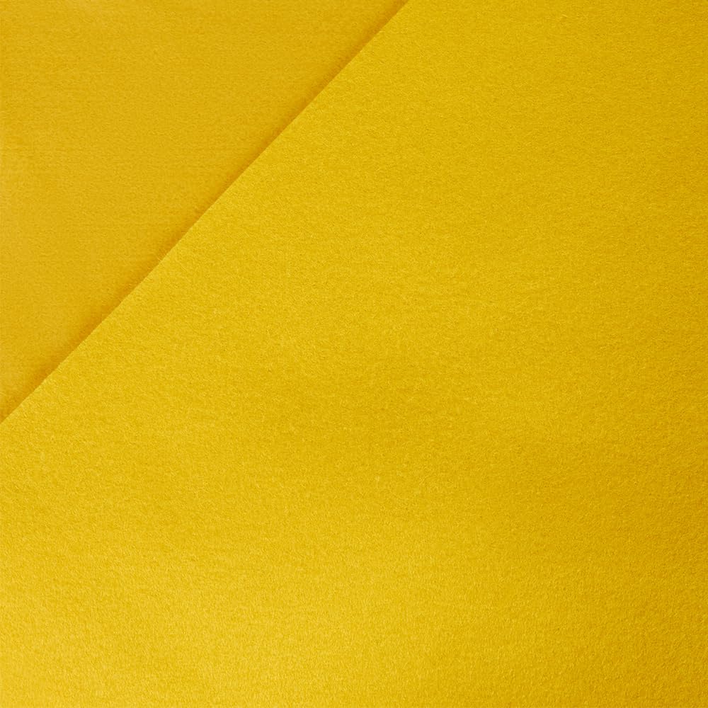 Oscar and Ivy Wool Blend Craft Felt Fabric 5 Metres 500cm x 90cm (Yellow)