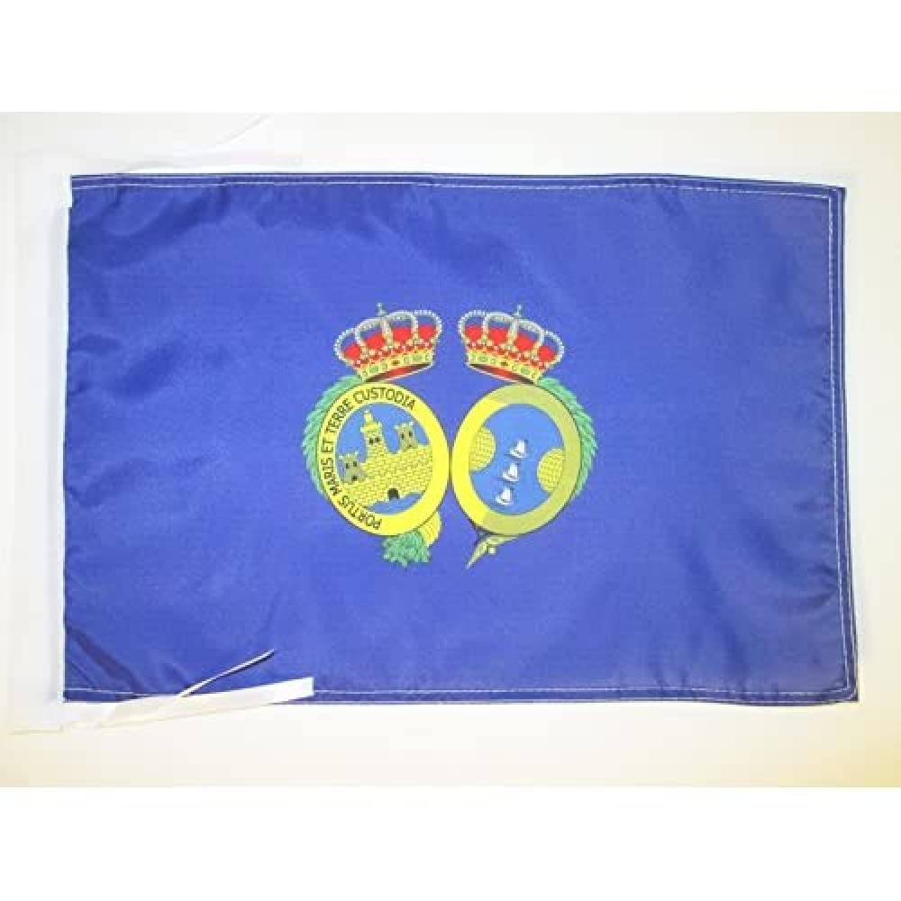AZ FLAG - Province of Huelva Flag - 18'' x 12'' - 100% Polyester Huelva Small Banner with Two Cords - Fade Resistant - Vivid Colors - 18x12 in - 45x30 Cm