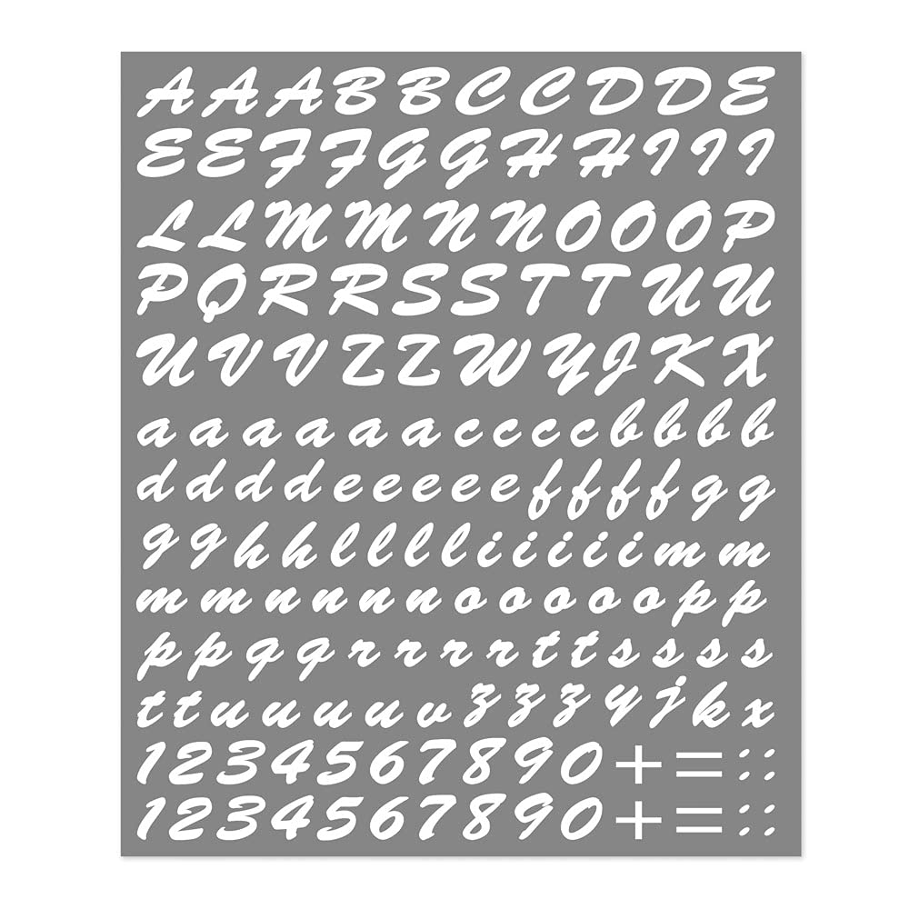 Letter Kit Stickers, White