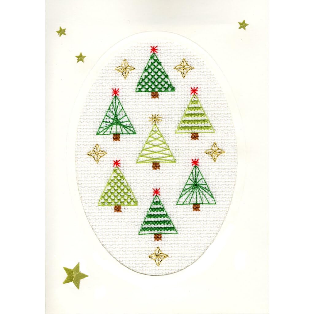 Bothy Threads Cross Stitch Kit - Christmas Card - Christmas Forest