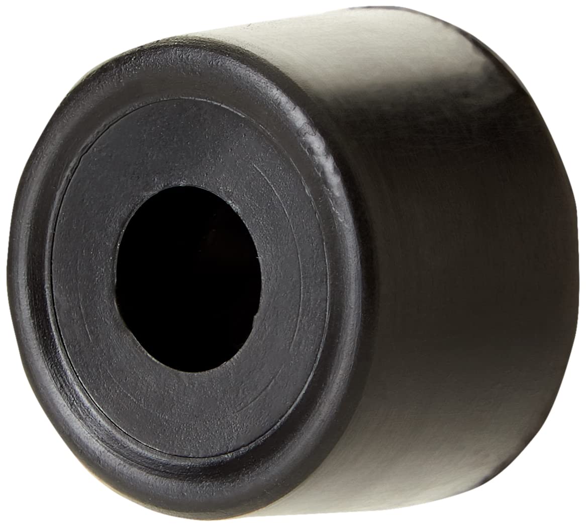 Merriway BH02257 (2 Pcs) Floor or Wall Mounted Door Stops, White 35mm (1.3/8 inch) Diameter - Pack of 2 Pieces