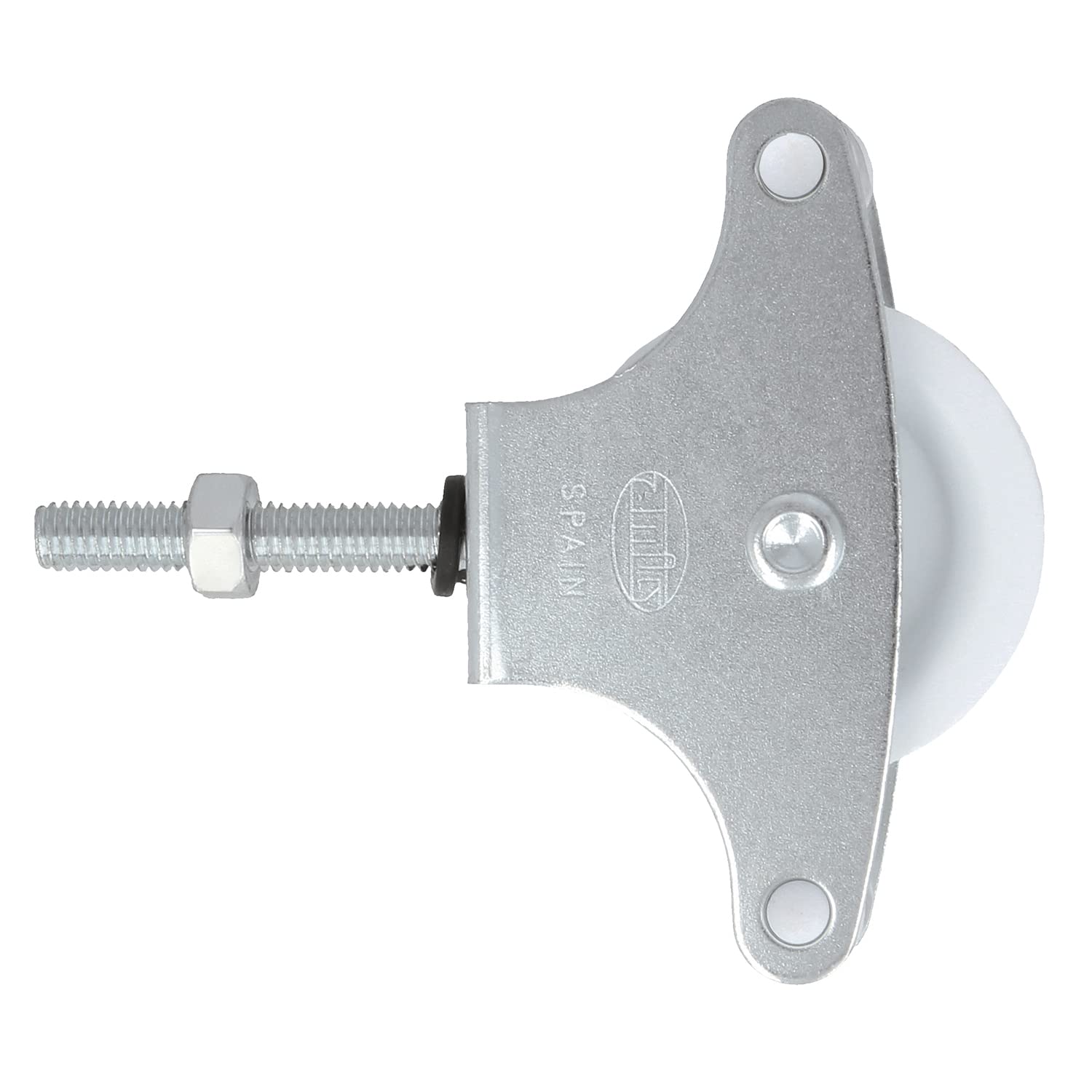 Amig - Steel Pulley with Roller for Clothes Airers - ø 39 mm - Includes Fastening Screw and Guides - Made of Steel
