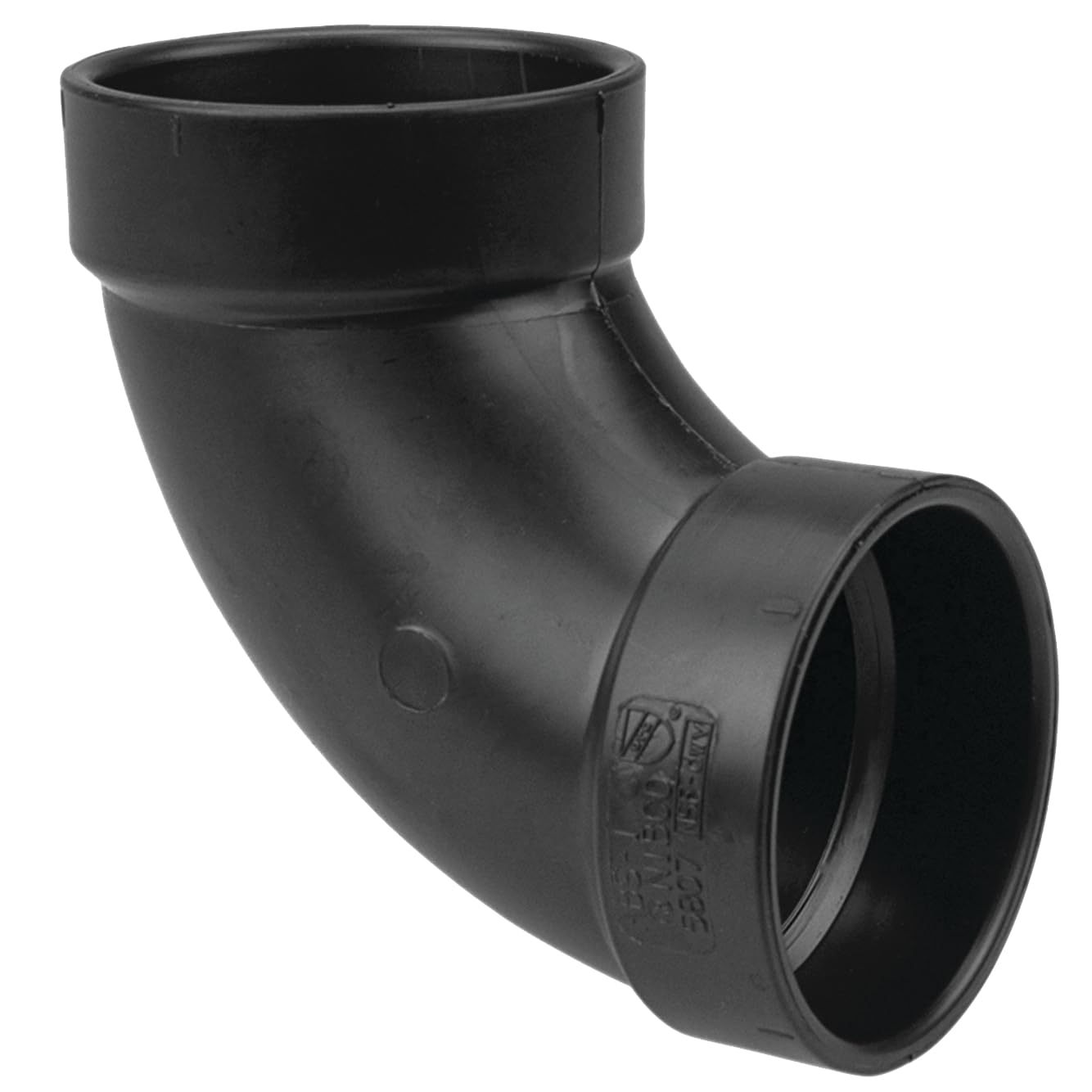 NIBCO - I05555H U5807 3 HXH 90 Elbow ABS, Black, 3" (U58073)