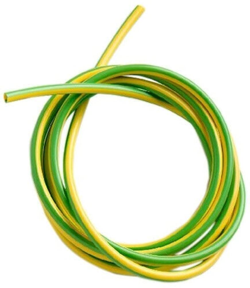 Merriway BH02622 Earth Sleeving, 2.0mm Yellow & Green, 1 Metre (39 inch)