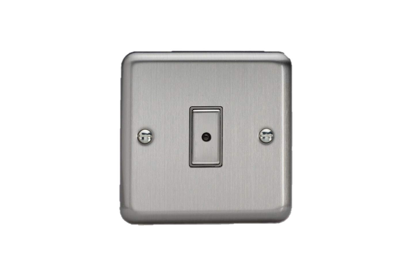 Varilight Single V-Pro Multi-Point LED Dimmer 1 x 0-100W - Value Matt Chrome With Brushed Steel Button, JSE101