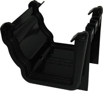 FloPlast Ogee Black Gutter Union