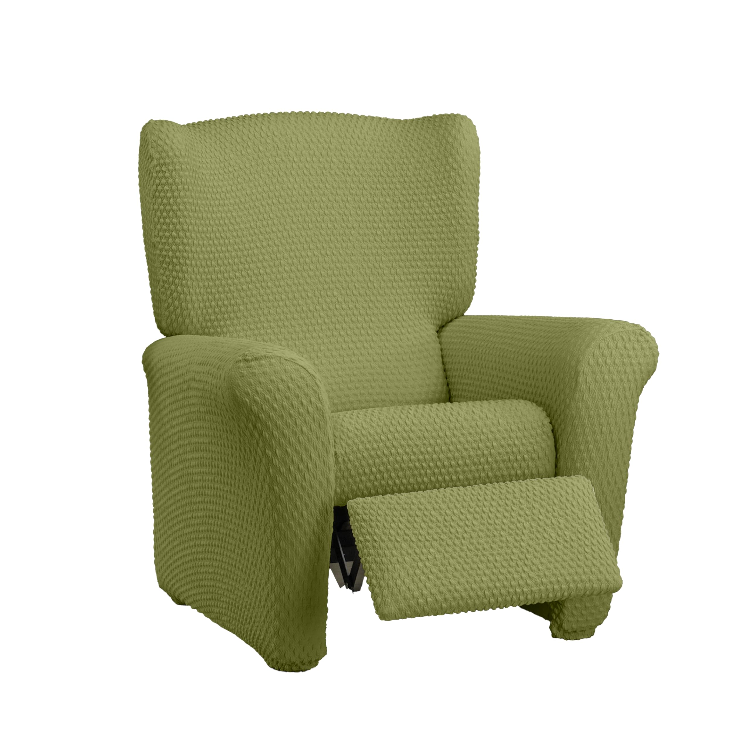 Estoralis Borneo Bi-Elastic Chair Cover Super Elastic Fabric C/05 Green for Relaxing Chairs from 70 to 90 cm Quality Protection Super Adjustable