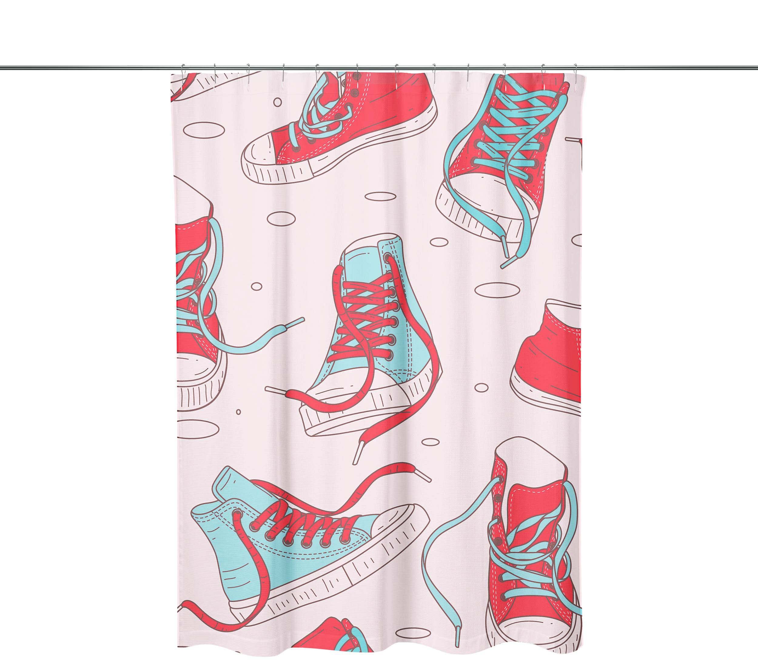 Bonamaison Anti-Mold, Waterproff Shower Curtain (150x200 cm) - Designed and Manufactured in Turkey