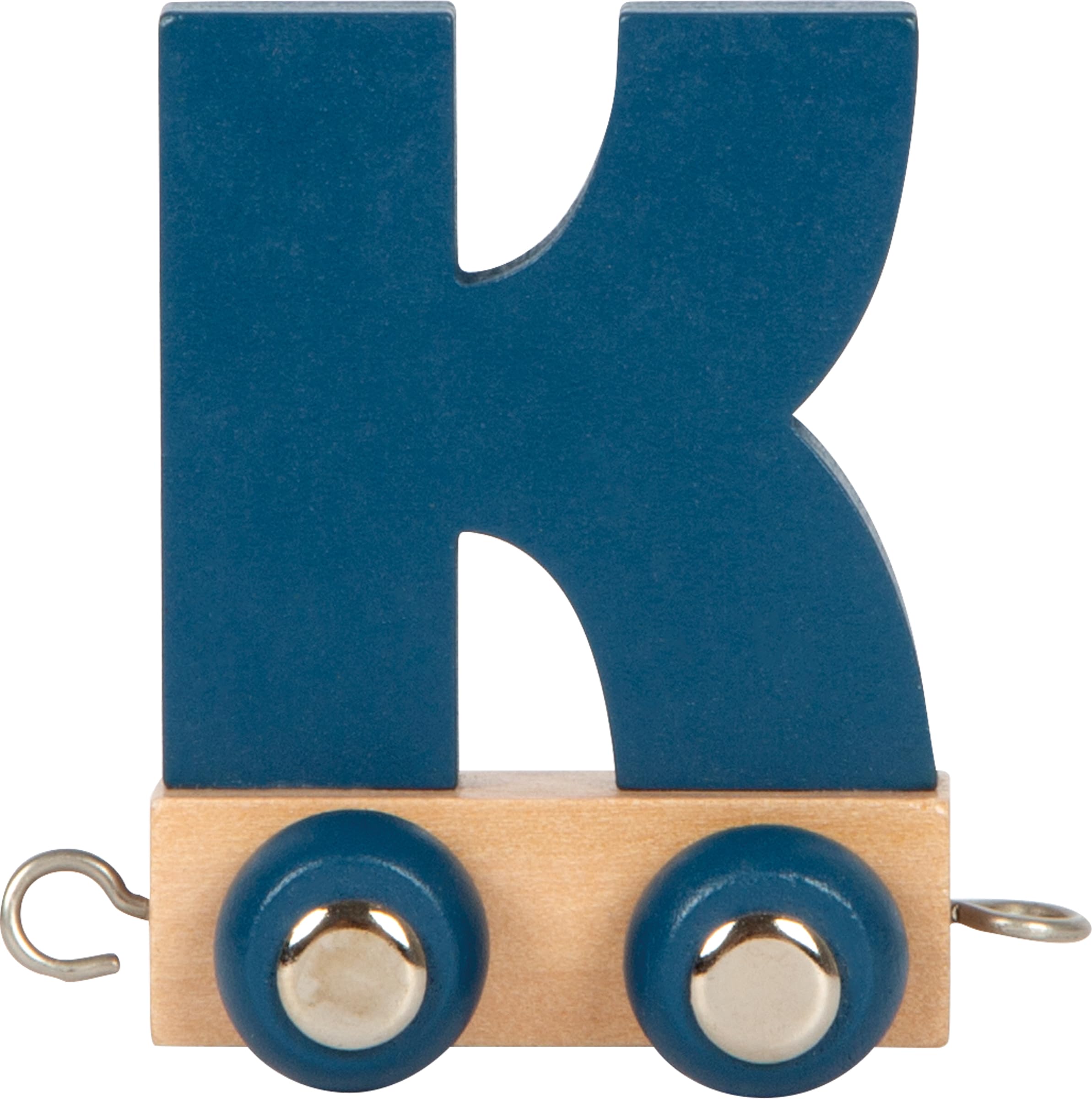 small foot Letters Train Polar K, Wood, Custom combinable Wooden Train for Decor or as a Gift, 12581