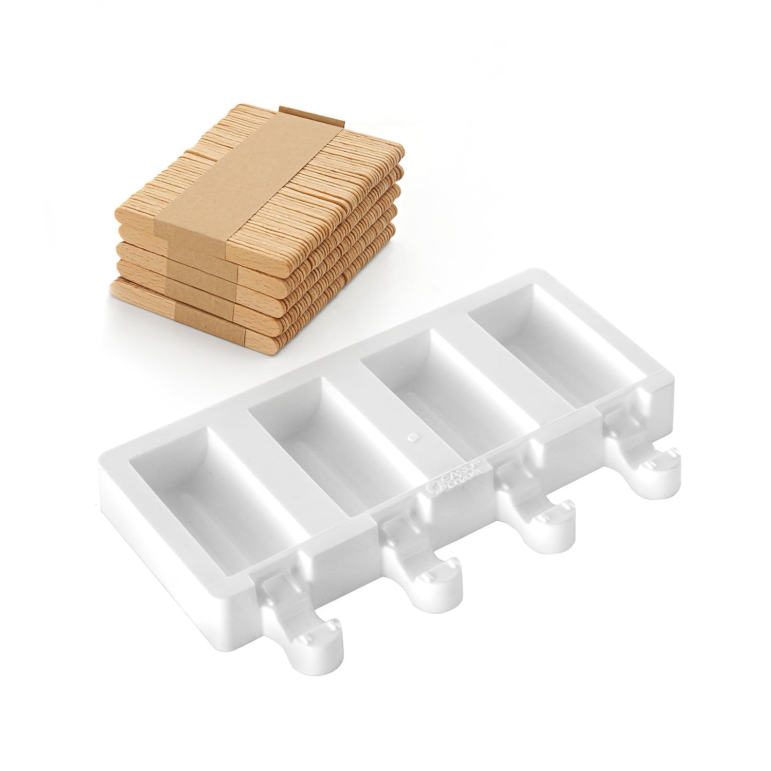 Silikomart 22.345.87.0065 Mini Ice Cream / Finger Food Mould Chic White