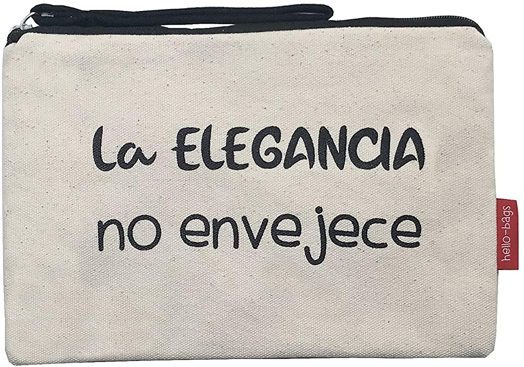 Econanos Hellobags2019 Canvas & Beach Tote Bag, 23 cm, White (Blanco)