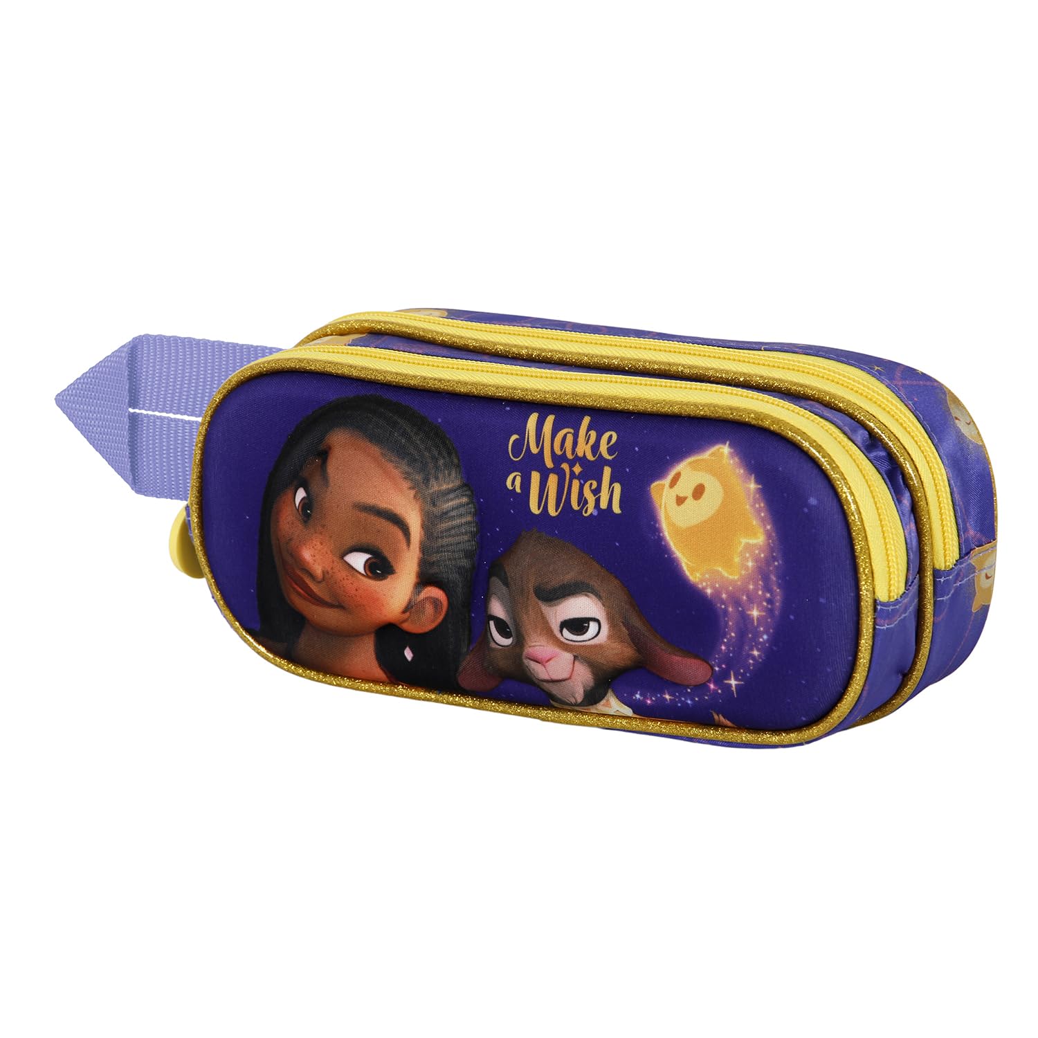 Karactermania Wish Star-3D Double Pencil Case, Lilac, 22 x 9.5 cm