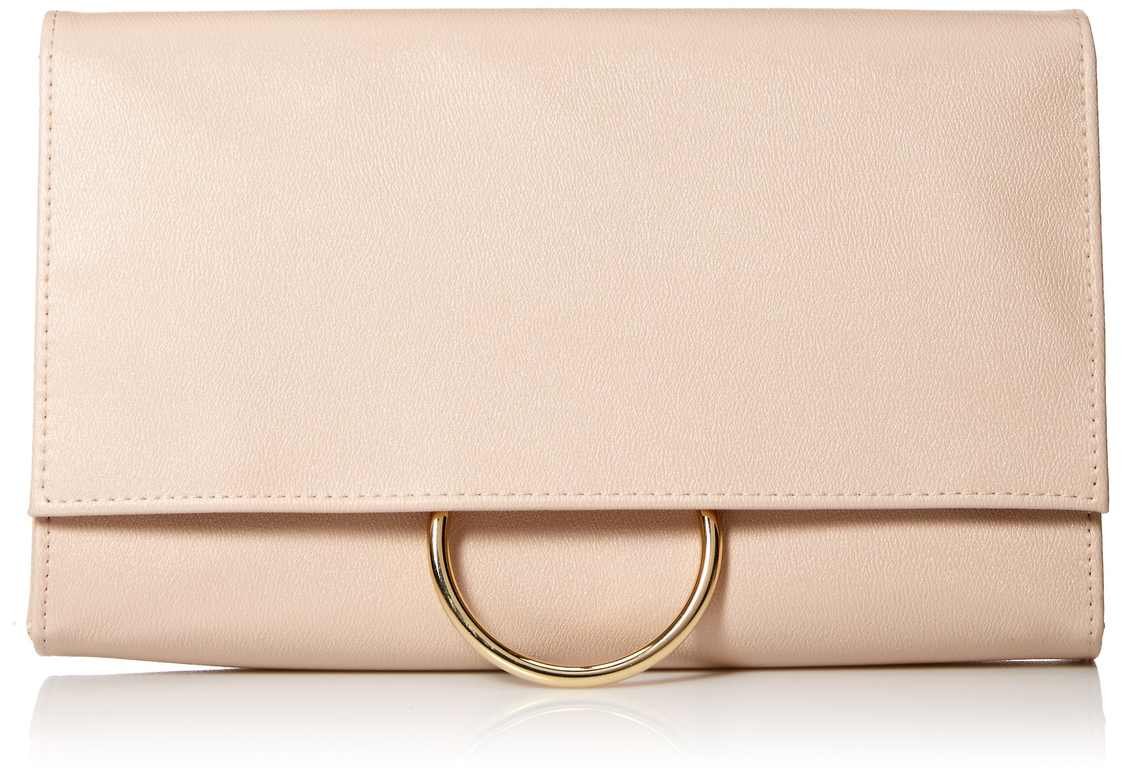 Jessica McClintock Nora Solid Large Envelope Clutch with Ring Closure Size: One Size