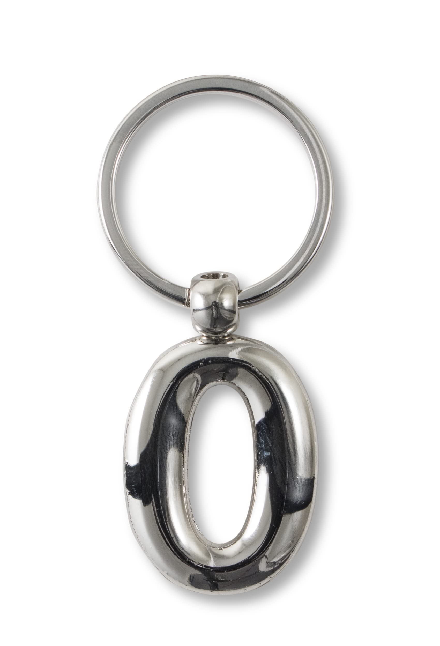 IF Metal Personalised Alphabet Letters O Keyring, 7 cm, Silver