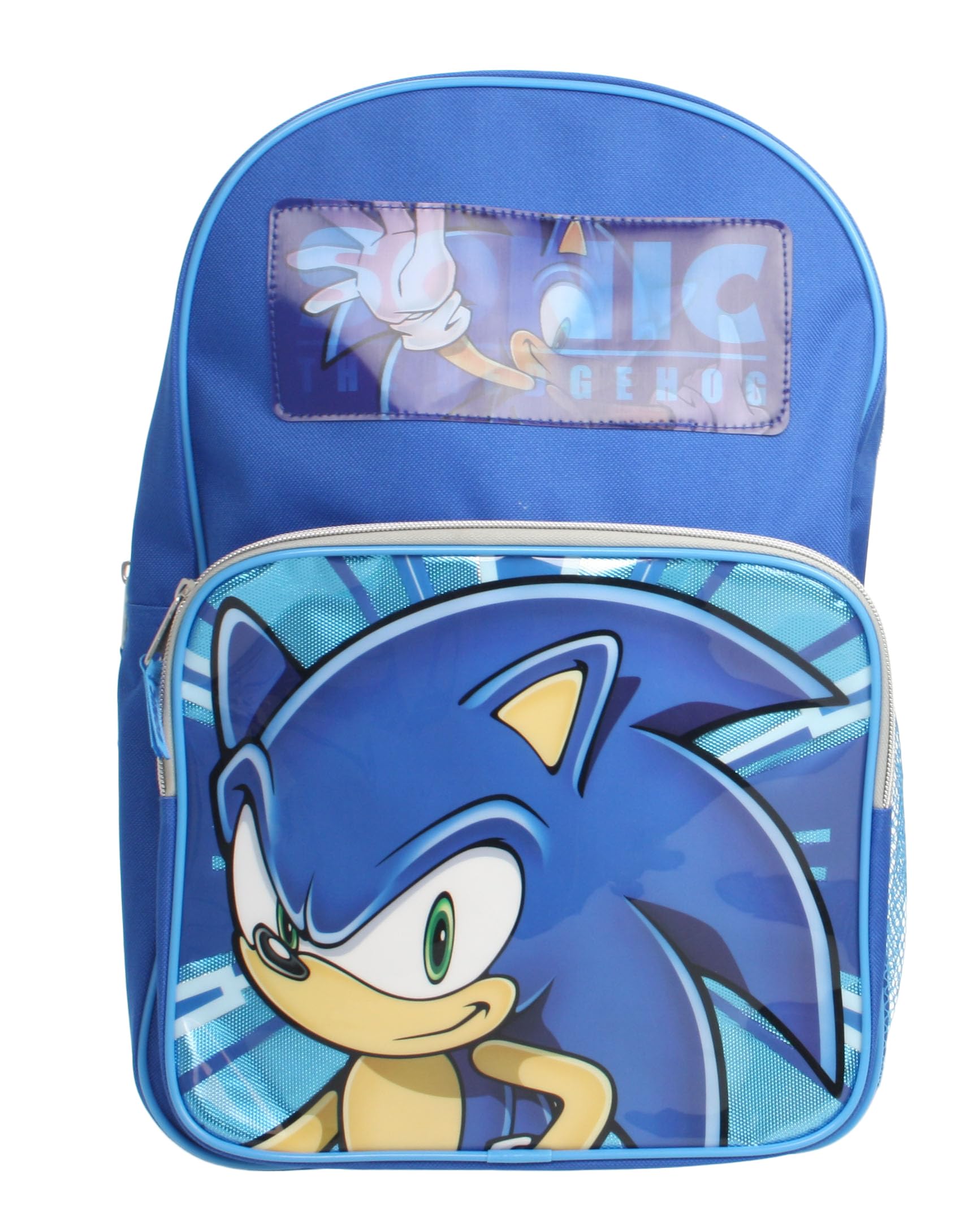 Sonic The Hedgehog Explosion Lenticular Backpack for School Large Travel Holiday Kids Bag Gift for Boys Girls, Blue