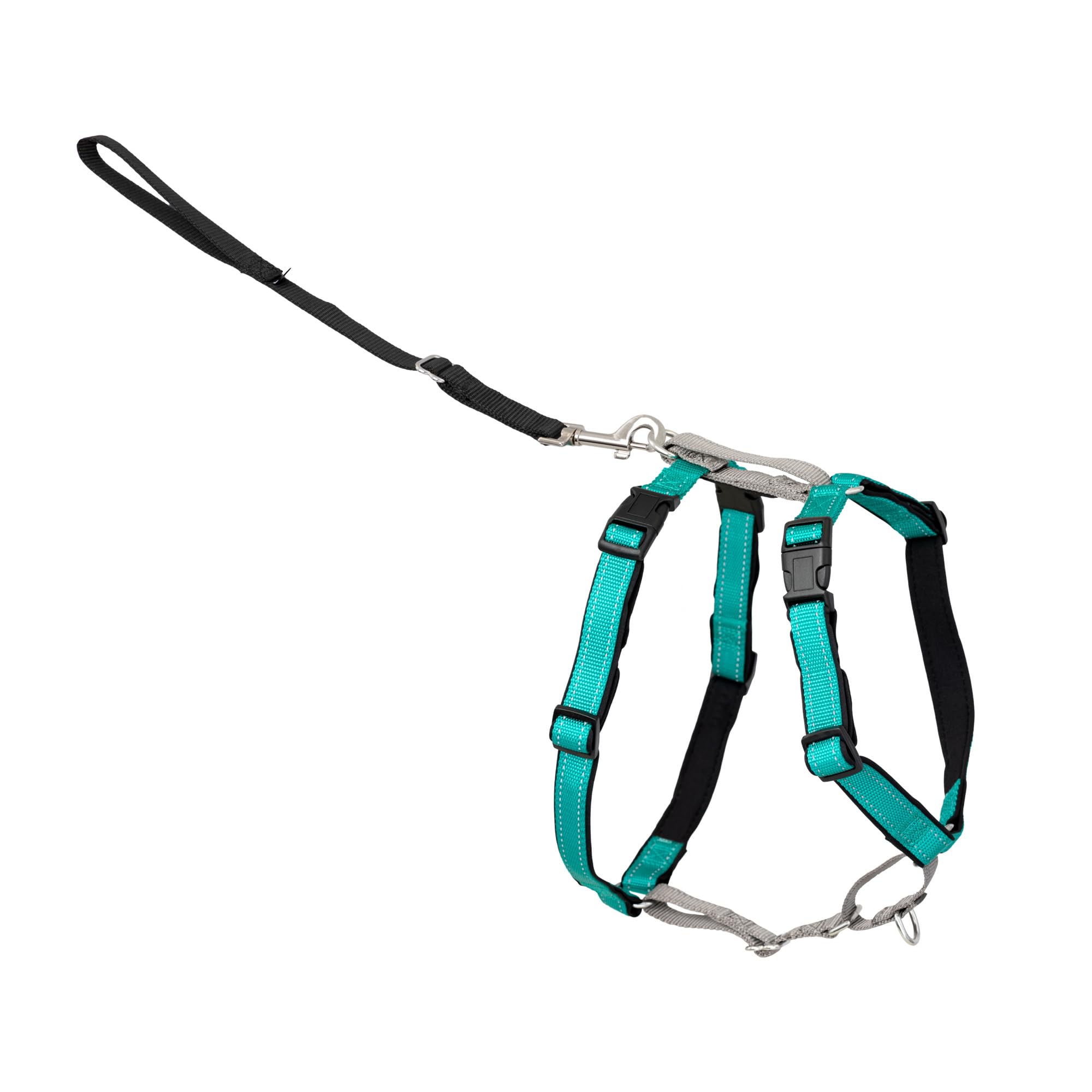 PetSafe 3 in 1 Harness and Car Restraint, Small, Teal, No Pull, Adjustable, Training for small/medium/large dogs