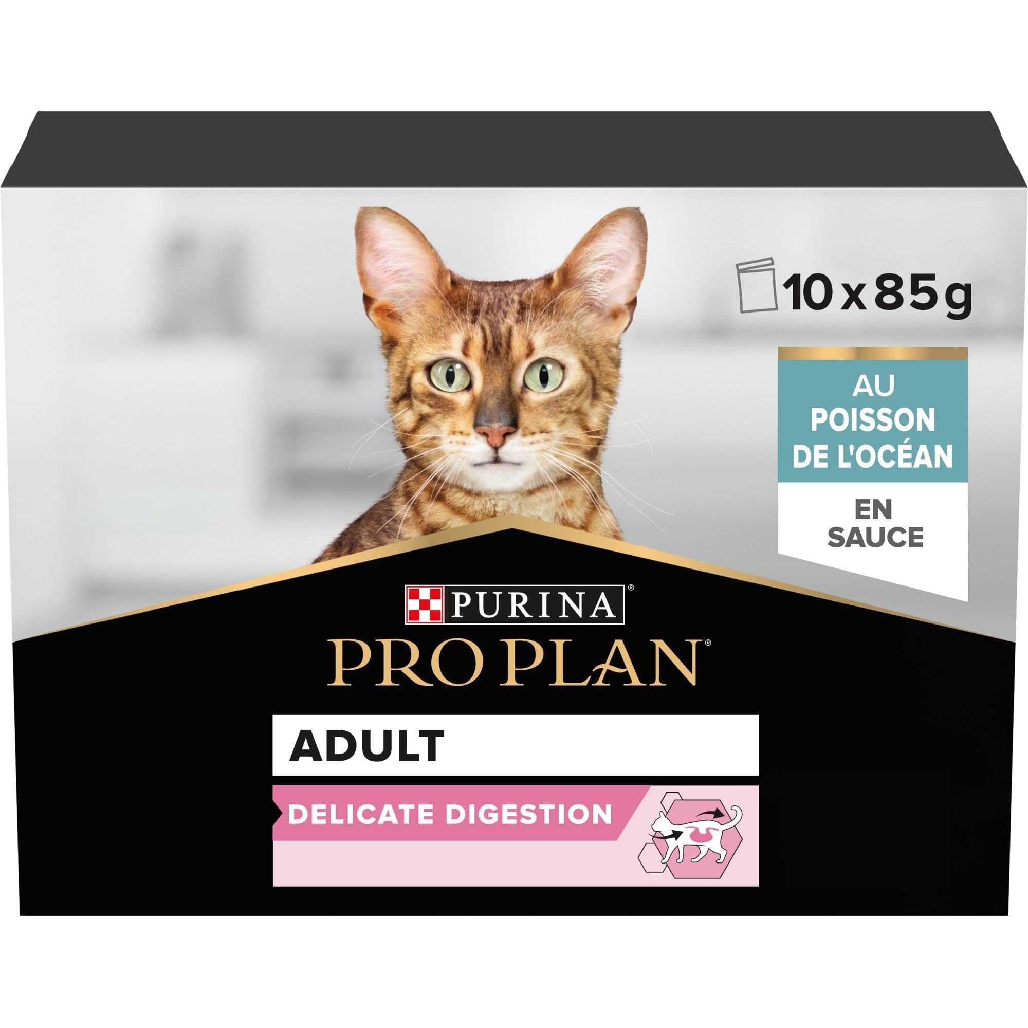 Purina Pro Plan Cat NutriSavour Delicate Beutel, 10 x 85 g