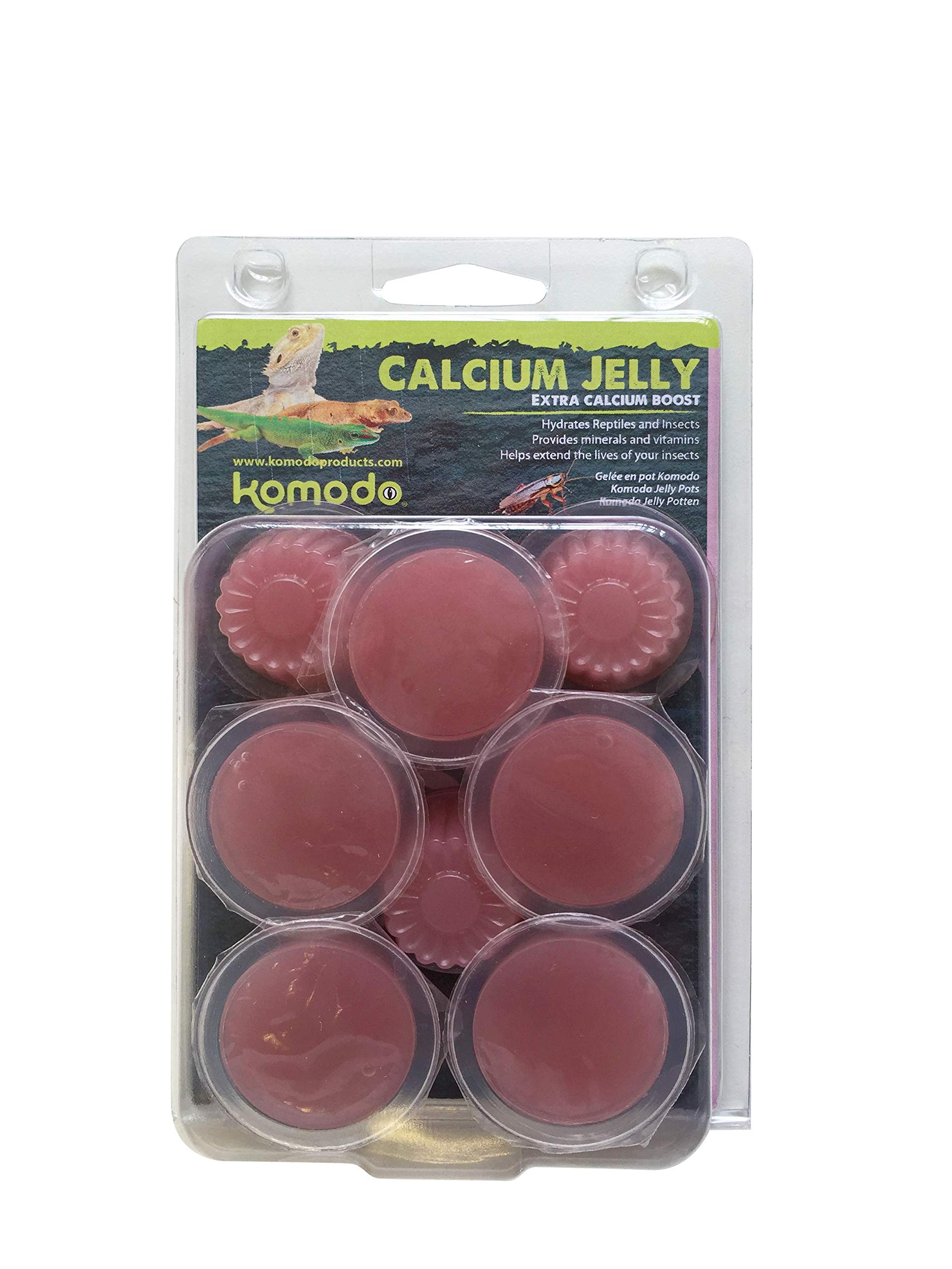 Komodo Fruit Flavours Jelly Pots, 8-Piece, Insect Feeder Food, Reptile Treat