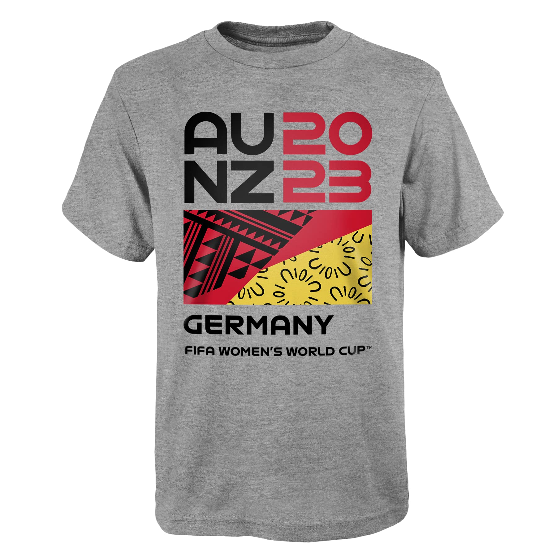 Official 2023 Women's Football World Cup Adult Supporter's T-Shirt, Germany, Grey, Small