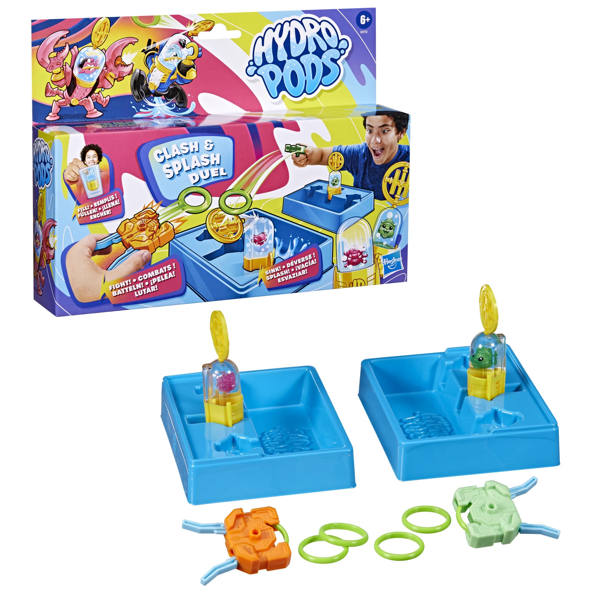 Hydro Pods Clash & Splash Duel, Water Activated Battle Toy