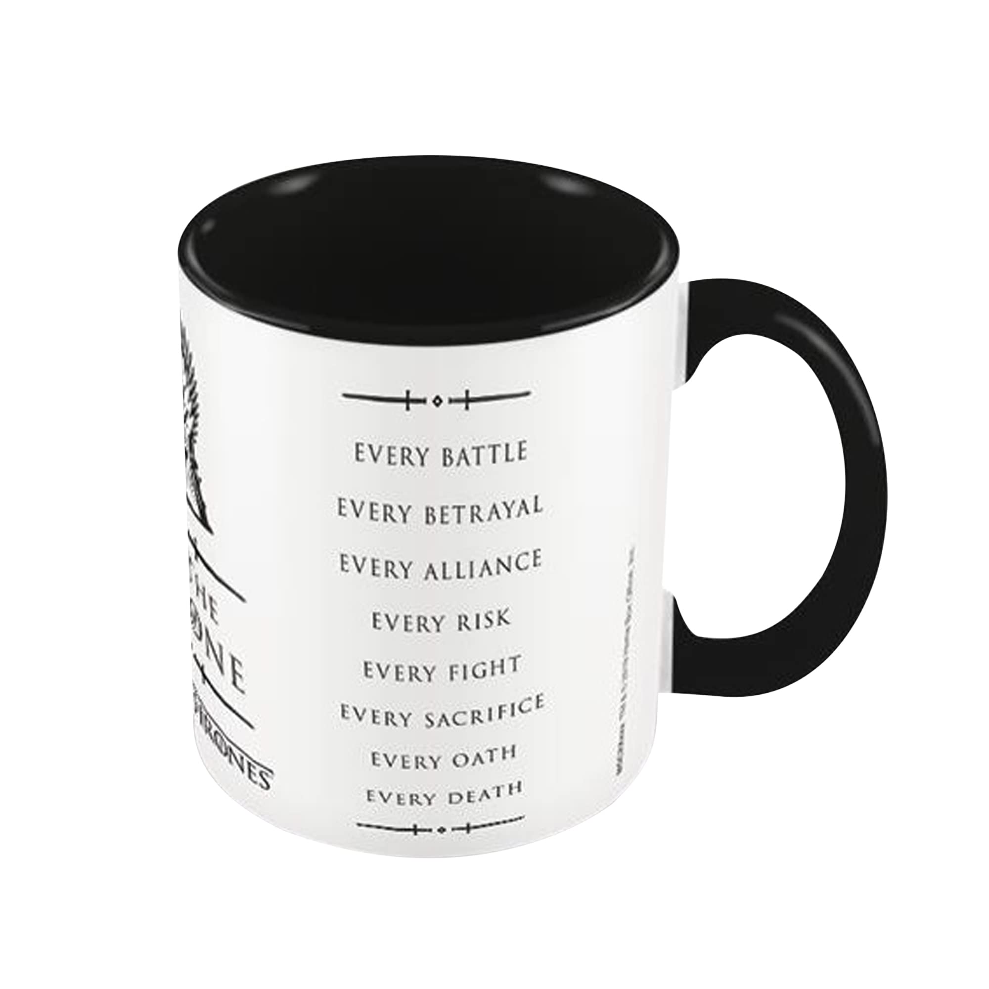 Pyramid International House of The Dragon S2 (Iron Throne) Black Mug - 10Oz / 315Ml Ceramic Mug - One Size