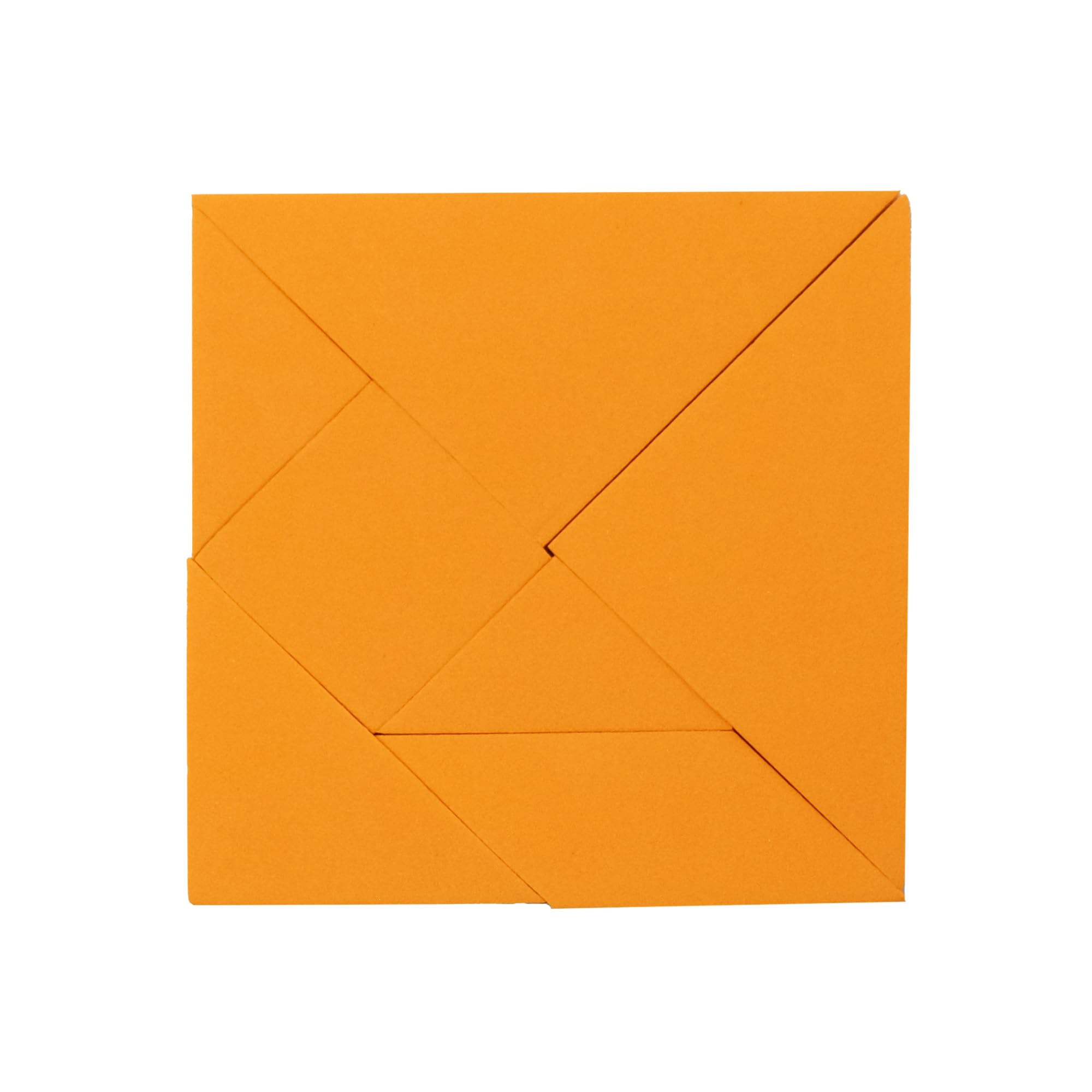 Orange Tangram Puzzle - Educational, Logic Puzzle, and Maths Game for Kids and Adults