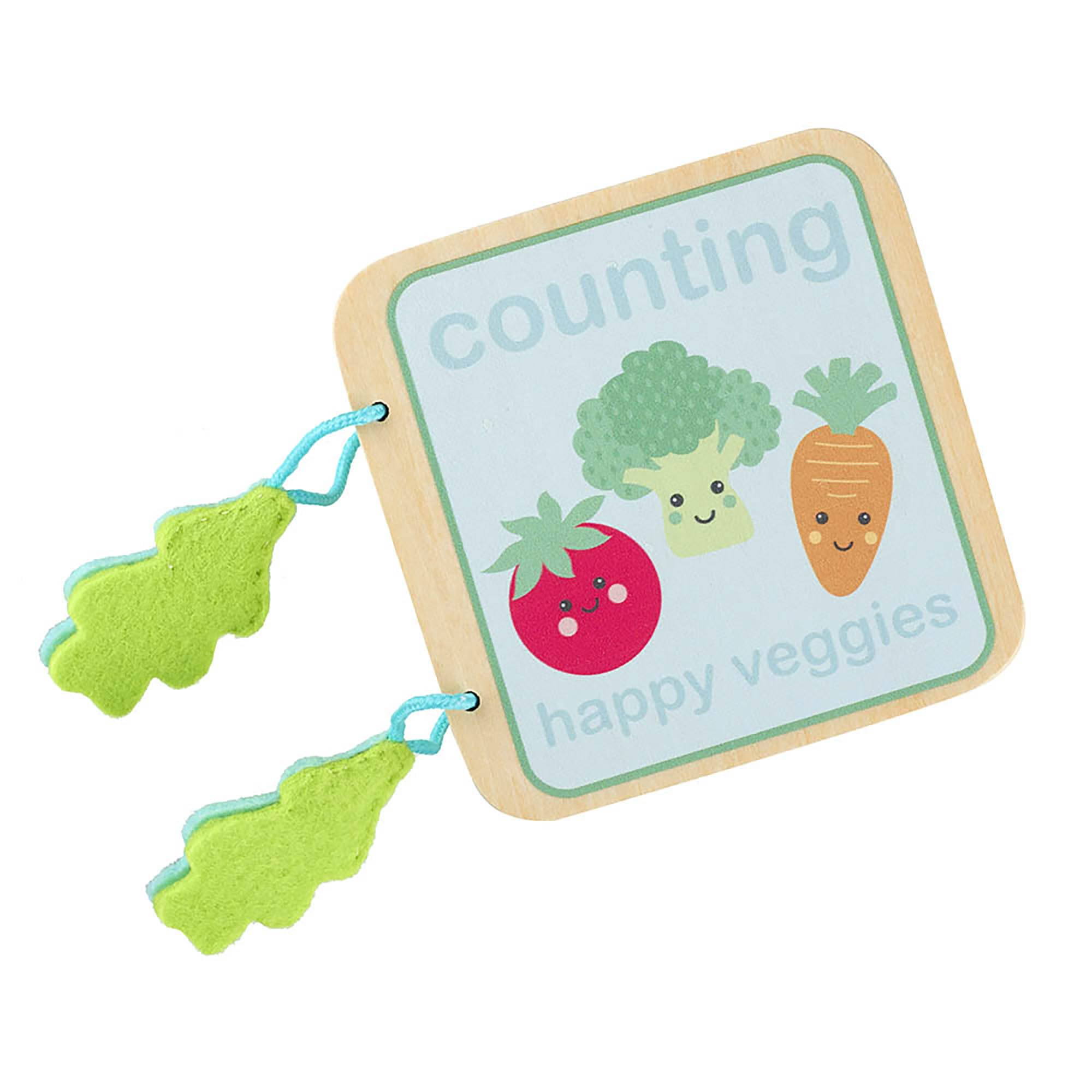 Orange Tree Toys Happy Veggies Wooden Counting Cards Toy - Wooden Toys for 1 Year Olds, Counting with Numbers 1-4 - Toddler Early Development & Activity Toys - Early Development & Activity Toys