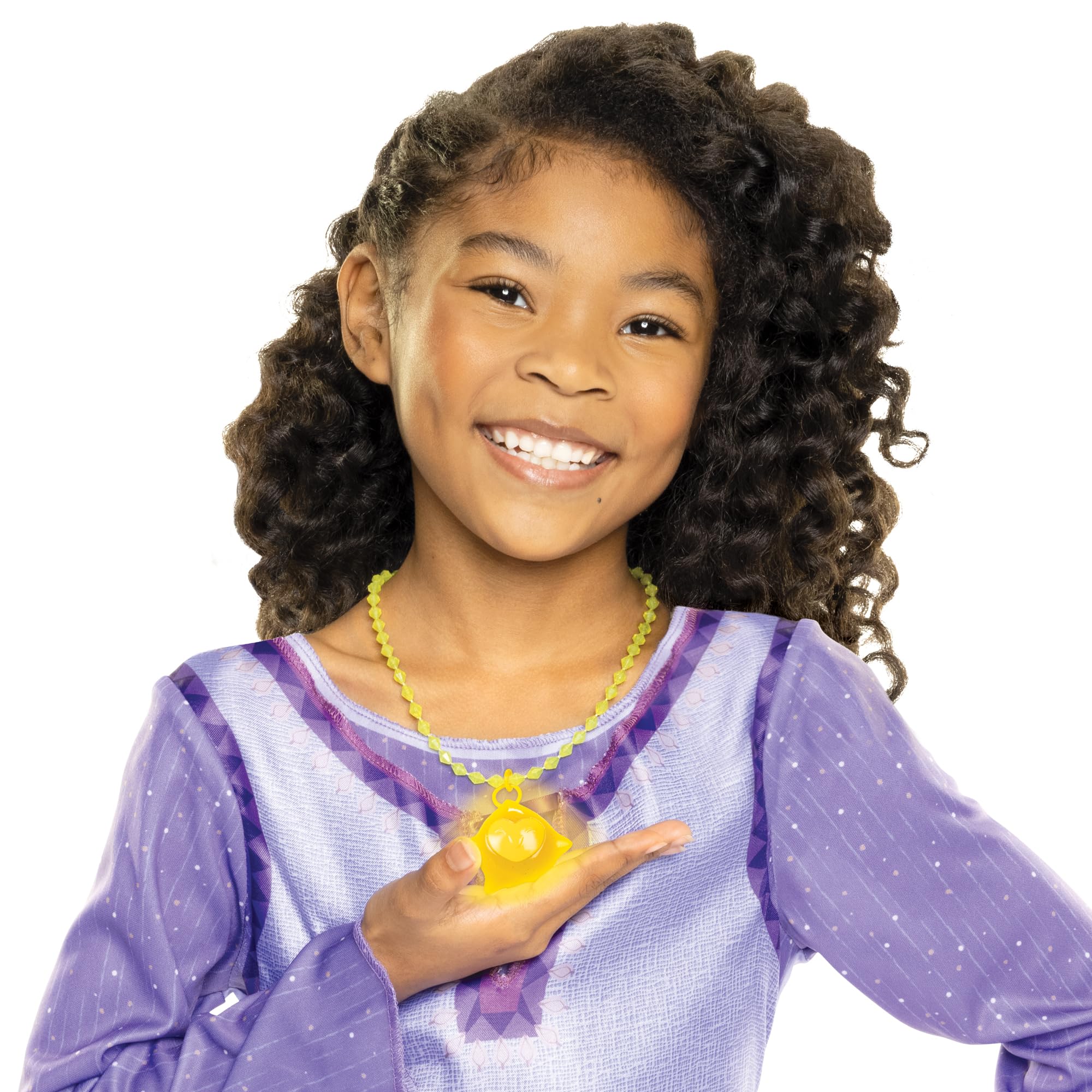 Disney's Wish Upon a Star Feature Light Up Necklace. Encourages Role Play And Is Perfect For Any Disney Wish Fans , Yellow