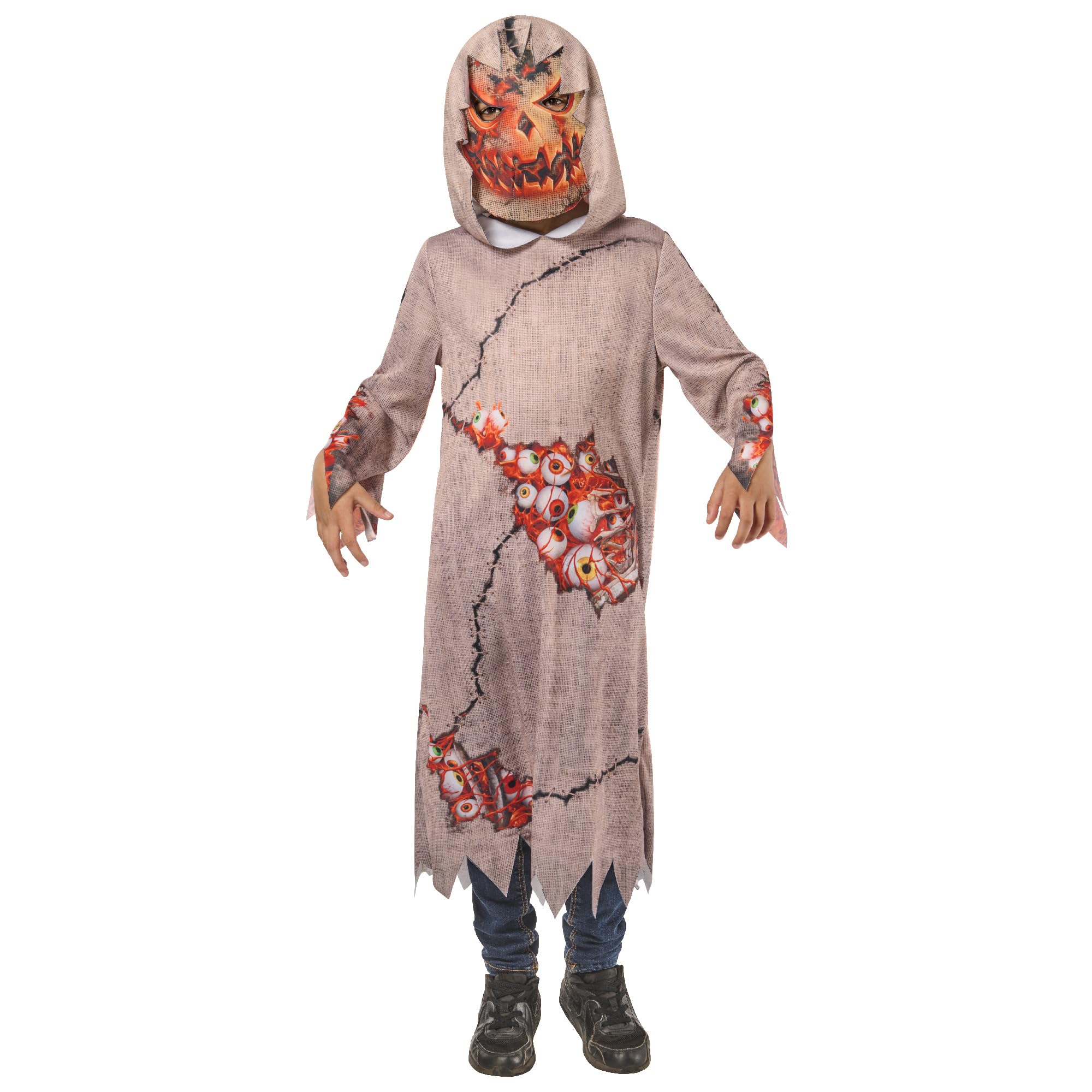 Rubies 1001707L000 Pumpkin Goblin Kids Fancy Dress, Multi Halloween