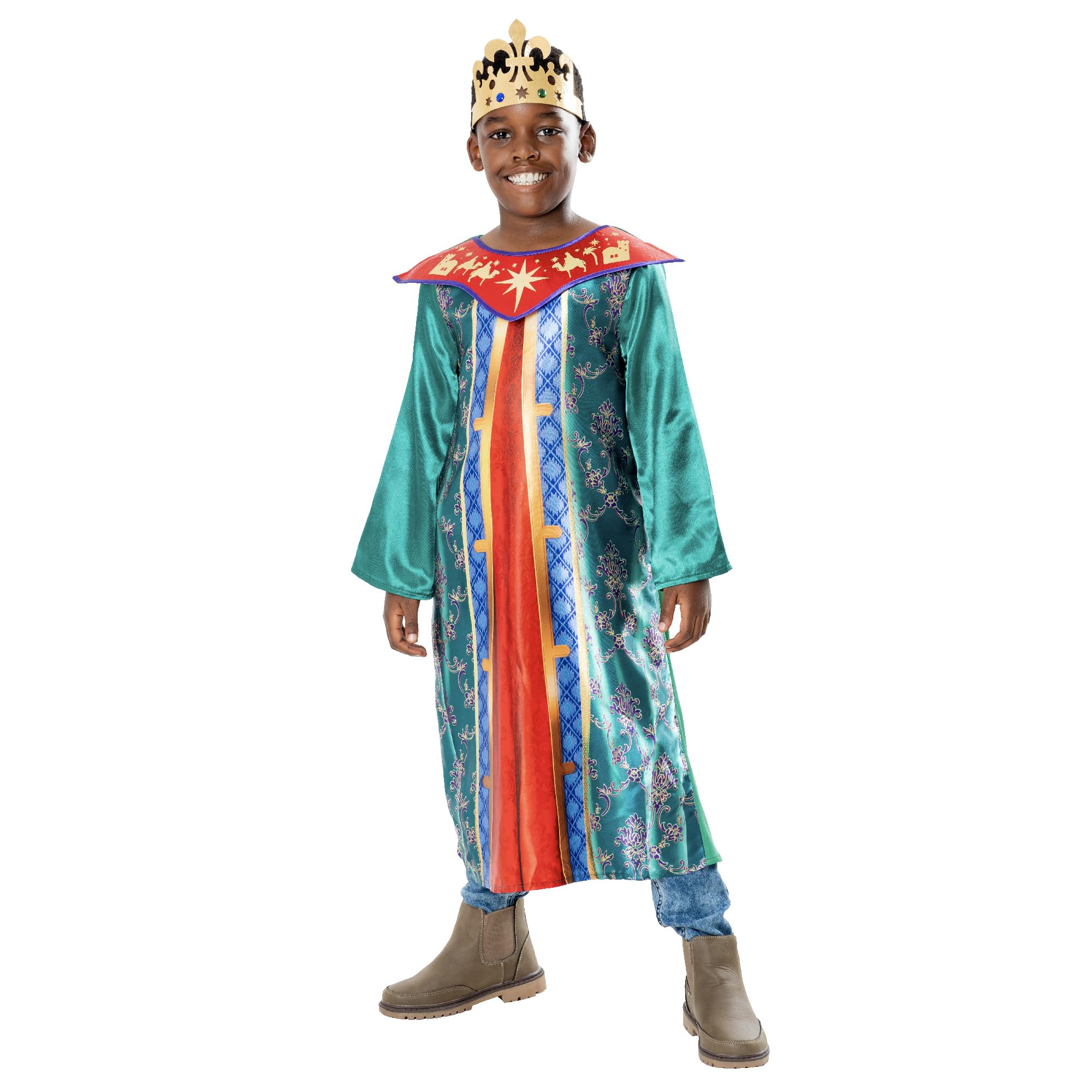 Rubie's 1002017XXS000 Wiseman/King Costume Kids Fancy Dress, Boys, Multicoloured, 3-4 Years Halloween