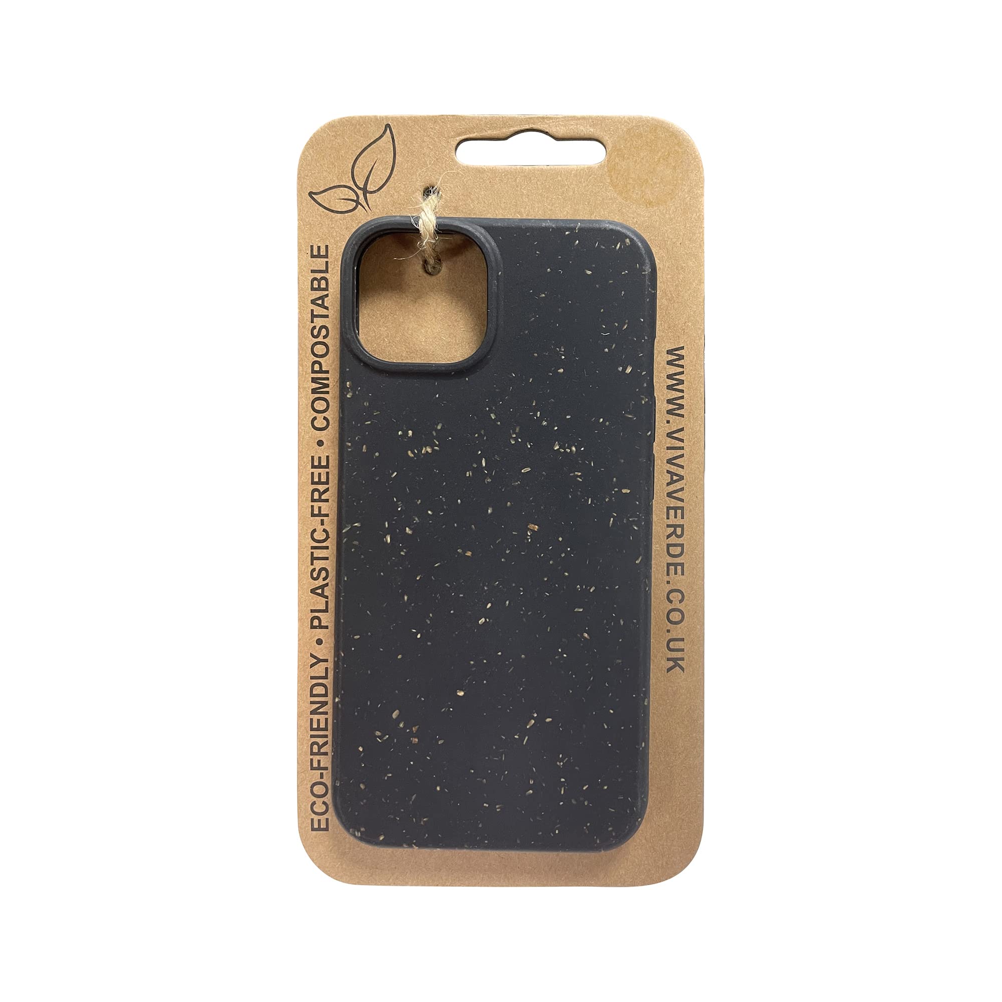 Eco Friendly, Plastic Free, Compostable & Biodegradable Case/Cover for iPhone 13/Mini/Pro/Pro Max in Black/Blue/Green/Lilac (iPhone 13 Mini, Black)