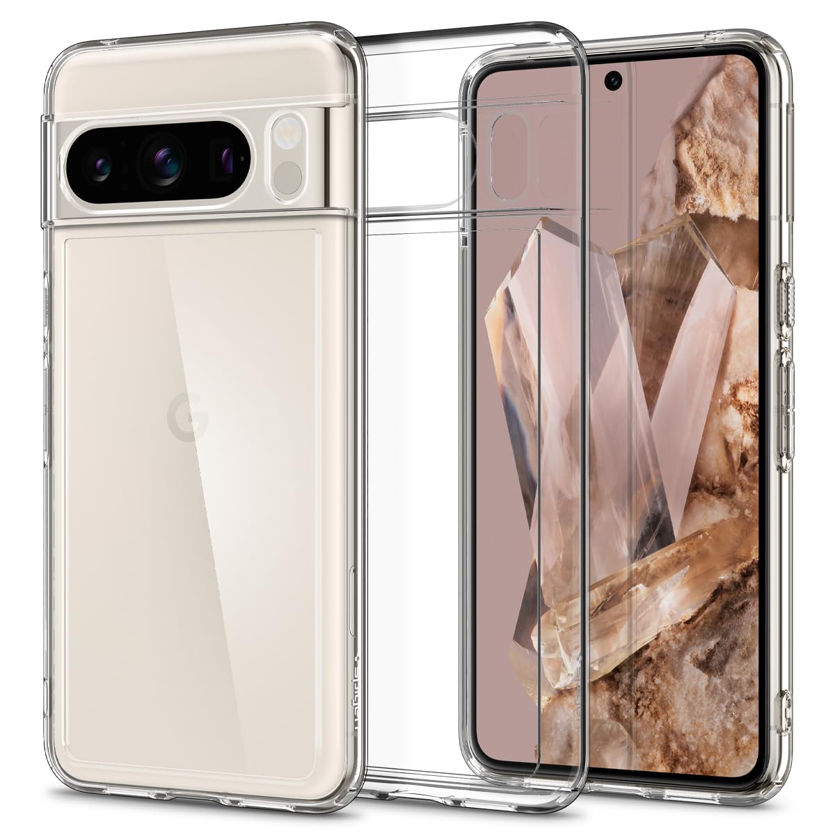 Spigen Ultra Hybrid Case Compatible with Google Pixel 8 Pro - Crystal Clear