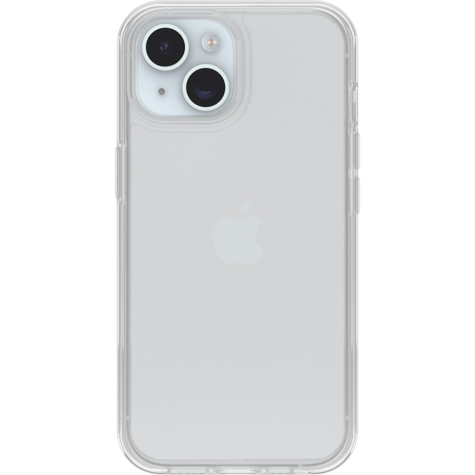 OtterBox iPhone 15, iPhone 14, and iPhone 13 Symmetry Clear Series Case - CLEAR, ultra-sleek, wireless charging compatible, raised edges protect camera & screen