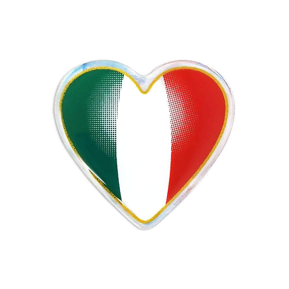 Quattroerre 3D Sticker Heart-Shaped Italy Shield