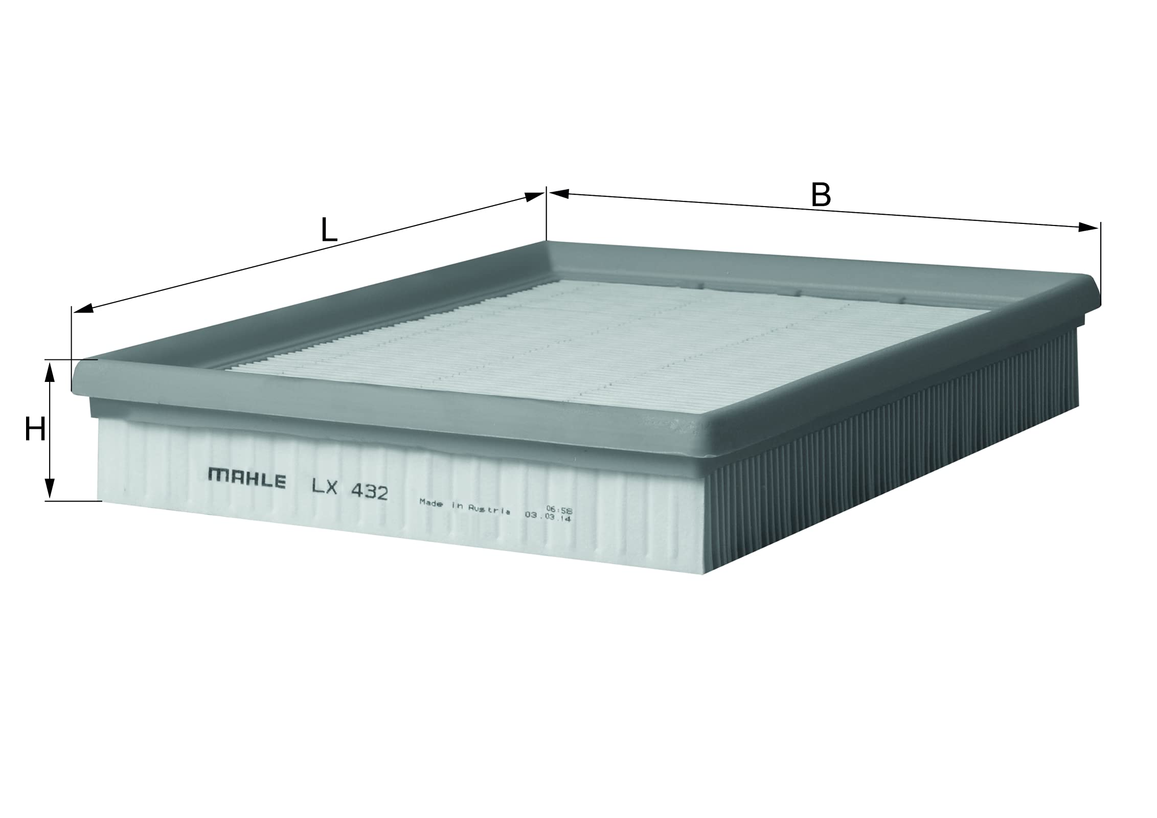 MAHLE LX 432 - Air Filter Car - Engine