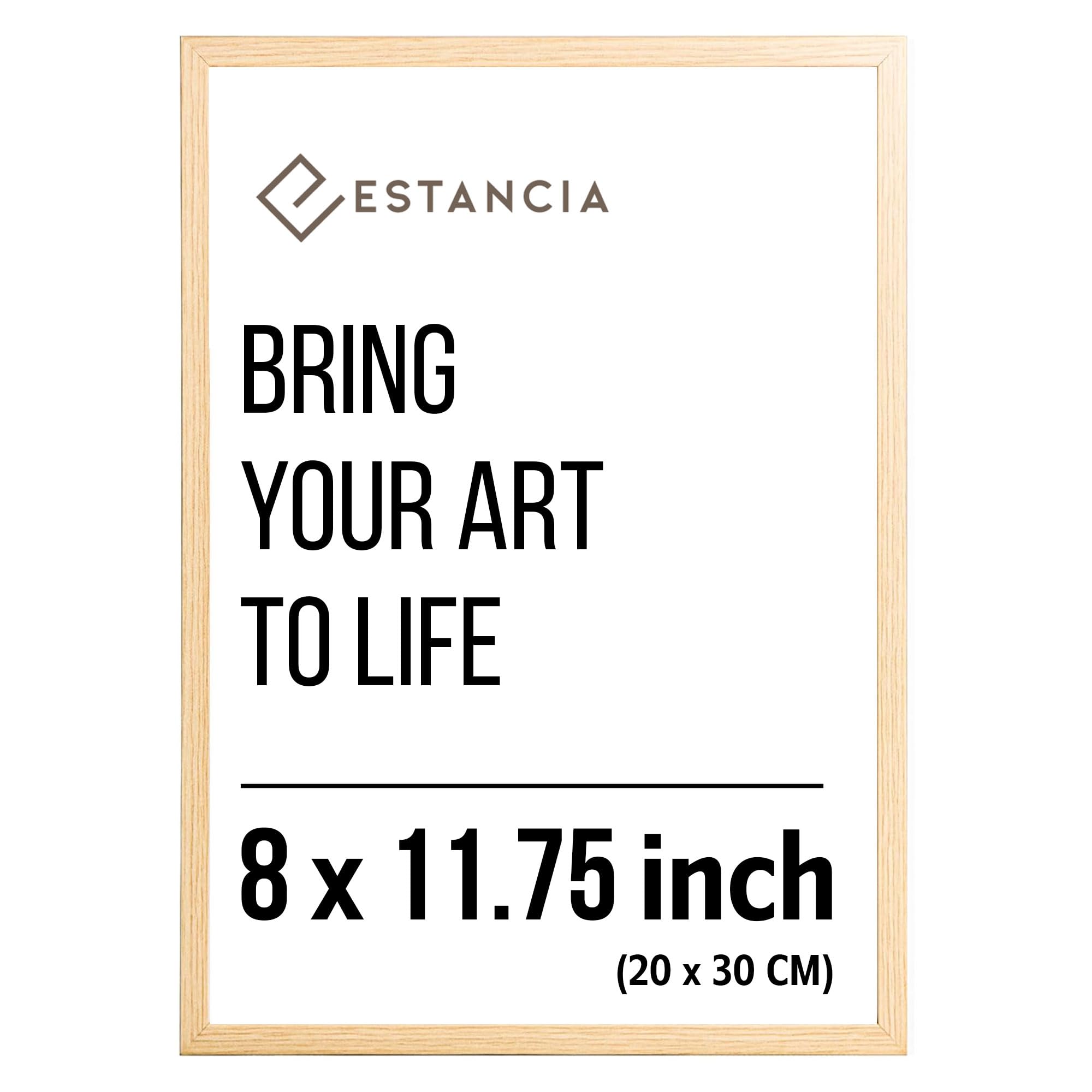 Estancia Oak Pine Wood Photo Frame 8x11.75 inch (20x30 cm) with Shatterproof Acrylic Glass | Modern 8 x 11.75 inch (20 x 30 cm) Wooden Picture Frame