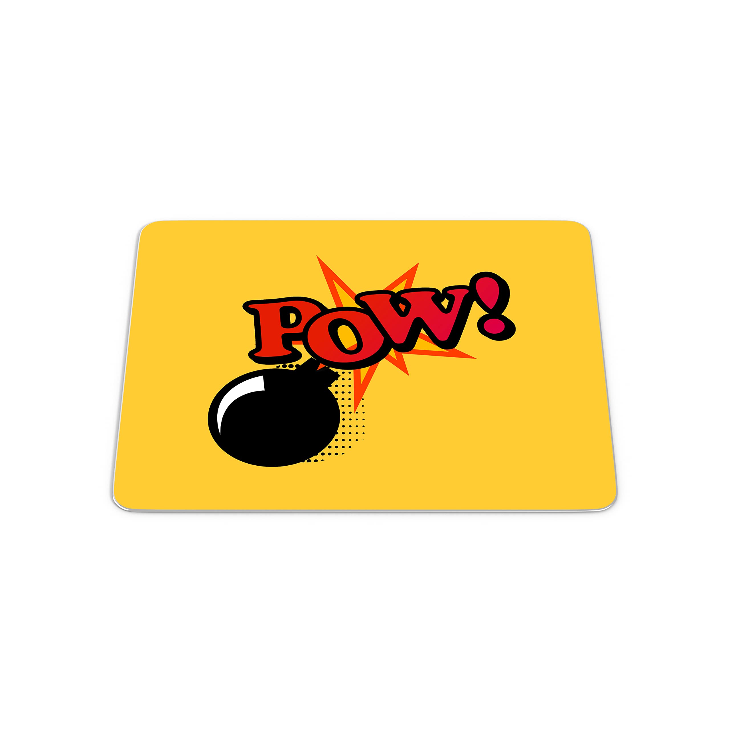 Bonamaison, Rectangle Pop Art Digital Printed Mouse Pad, Non-Slip Base, for Office and Home, Size: 22 x 18 cm
