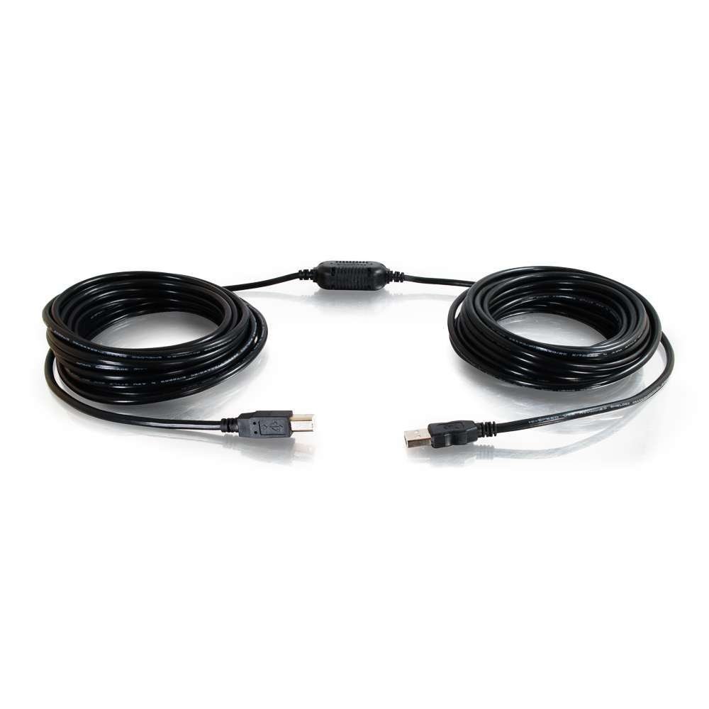 C2G/Cables to Go 38989 USB A/B Active Cable, Black (25 Feet)