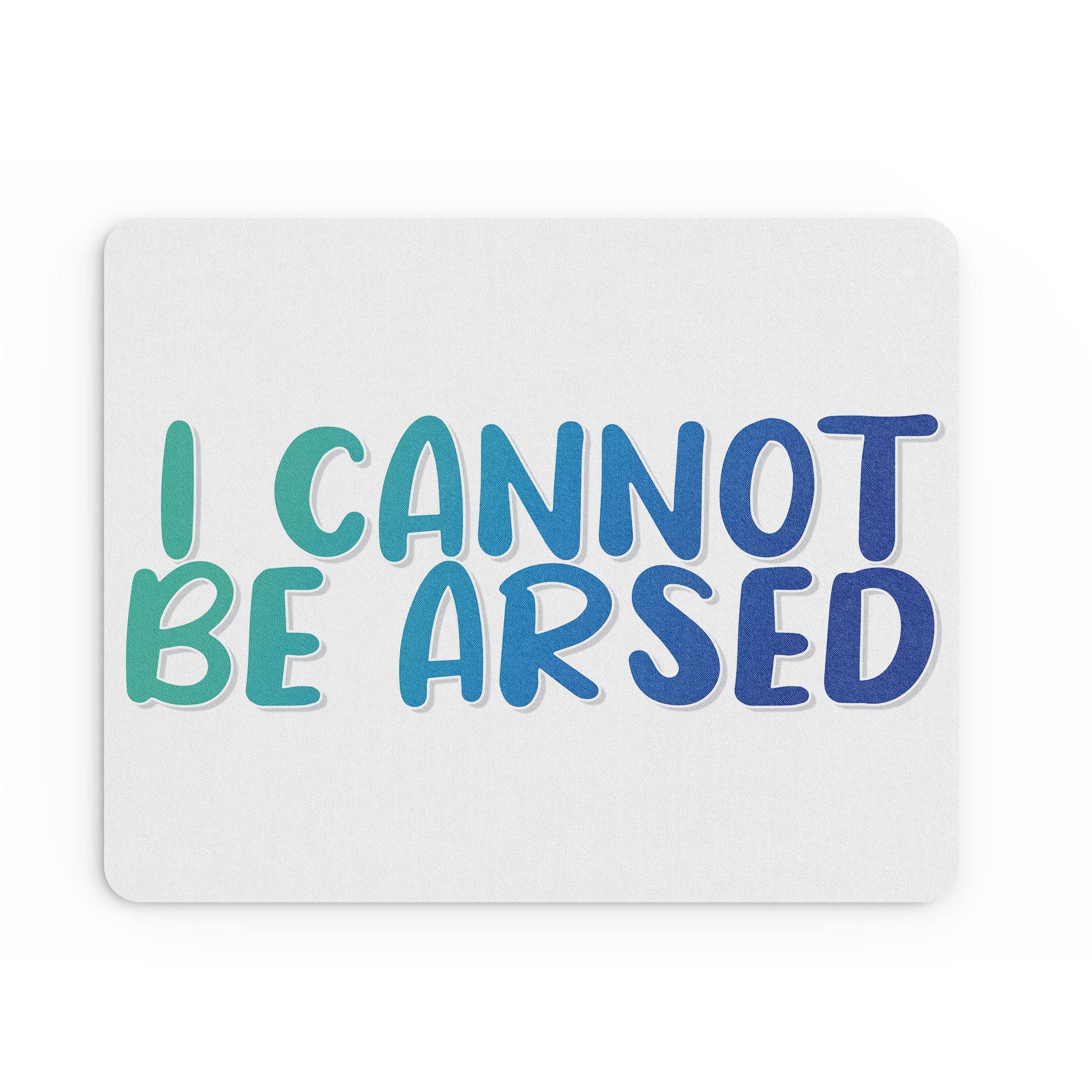 Tongue in Peach Funny Mouse Mat | Office Work Mousepad Desk Accessories Computers Admin Colleague | Cannot Be Bothered | Lazy Tired Banter Coworker | MM169