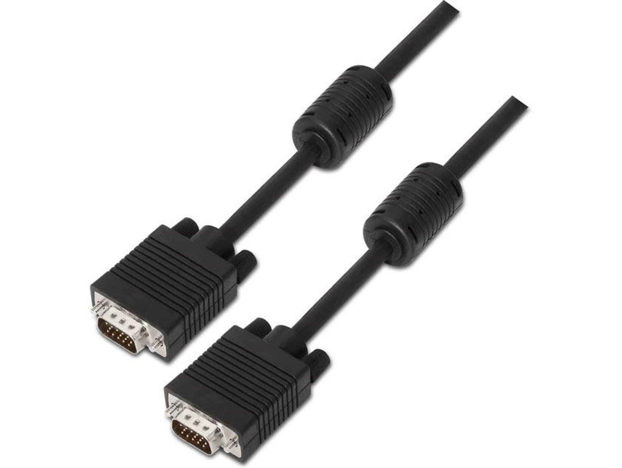 PRENDELUZ SVGA cable 50 m with ferrite, HDB15/M-HDB15/M, ideal for connecting monitors and video devices.