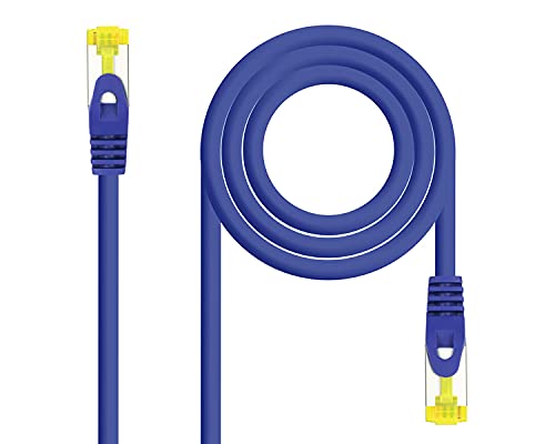 Watio Wave Network Cable - RJ45 S/FTP CAT6A, AWG26, 0.5 m, Blue, High Speed, Ideal for Secure and Fast Network Connections.*