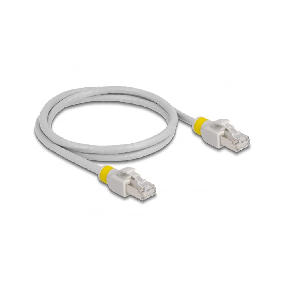 DeLOCK 80118 Network Cable RJ45 Cat.6A S/FTP with Coloured Clips 1.0 m